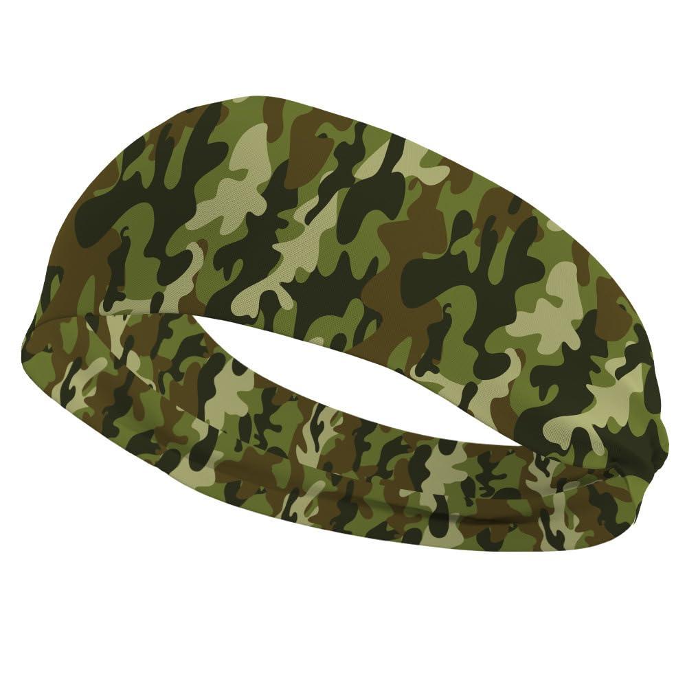 BBTDIN BBTDIN Camouflage Wide Hair Band Headwear BW41 (Camo-C)