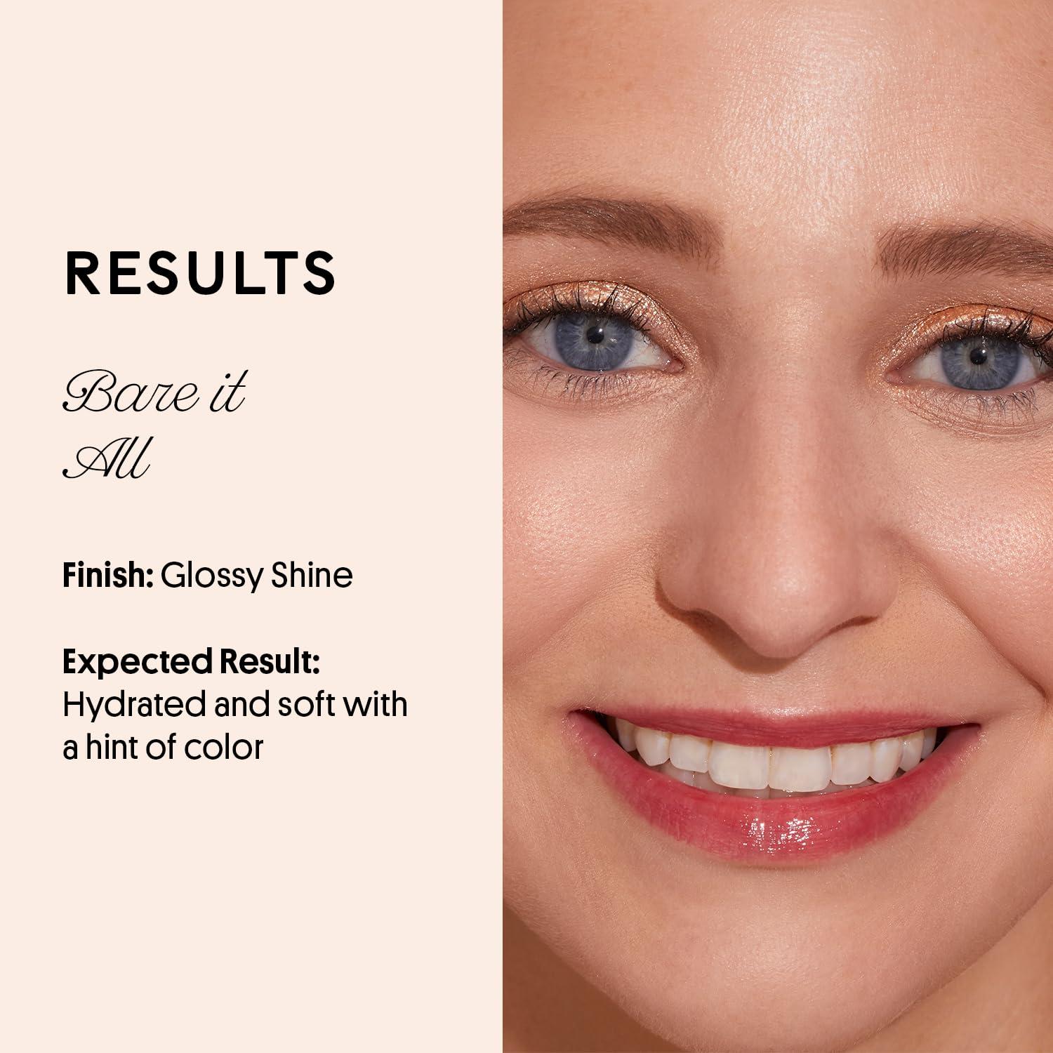 Winky Lux Winky Lux Barely There Sheer Tinted Lip Oil, Hydrating Lip Gloss Tint, Tinted Coral Glossy Lip Balm, Juicy Non Sticky Lip Gloss, Orange Lip Oil & Lip Tint with Jojoba Oil, Flush