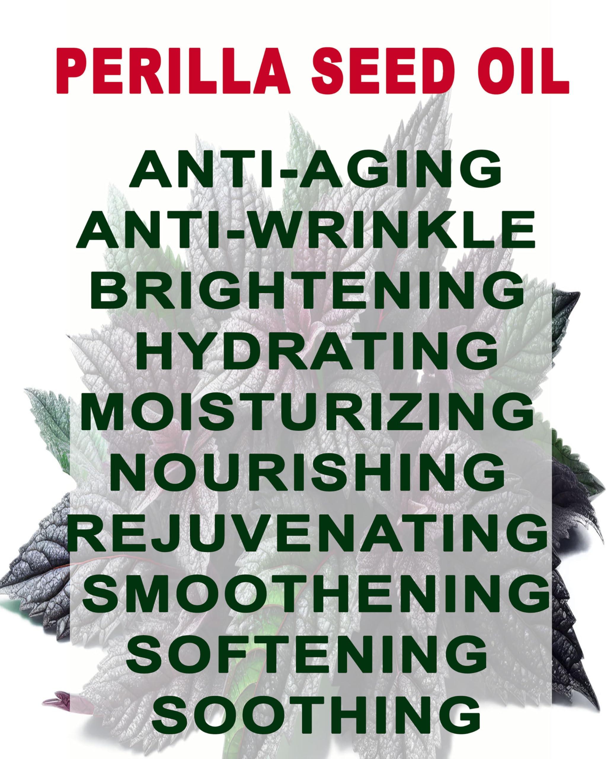 Botanical Beauty Botanical Beauty PERILLA SEED OIL 100% Pure Natural REFINED Cold-Pressed Carrier Oil 2 Fl oz 60 ml for Face, Skin, Body, Hair, Lip, Nails. Rich in Omega 3, Alpha-Linolenic Acid.
