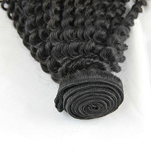 Ms Fenda MsFenda Hair 5a Brazilian Human Virgin Hair Extensions Kinky Curly Weft 100g Pcs Natural Black Color 10~30 Inch