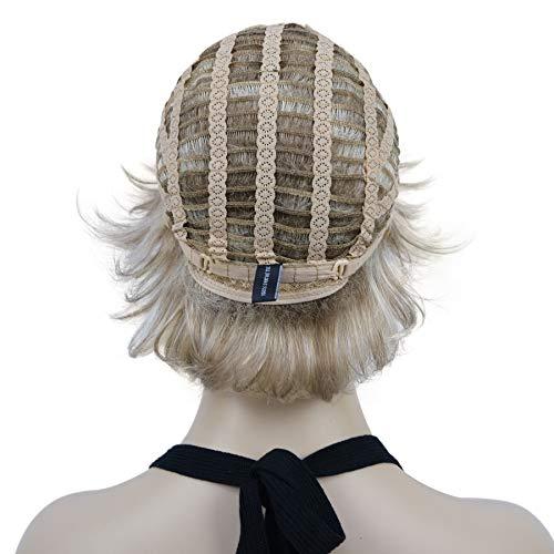 Lydell Lydell 6" Short Straight Layered Hair Full Synthetic Wig (H16/613 Blonde Highlighted)