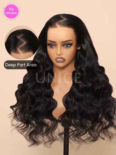 UNICE UNICE Body Wave 13x4 Lace Pre Everything Wig with Curly Bob 7x5 Lace Glueless Wig