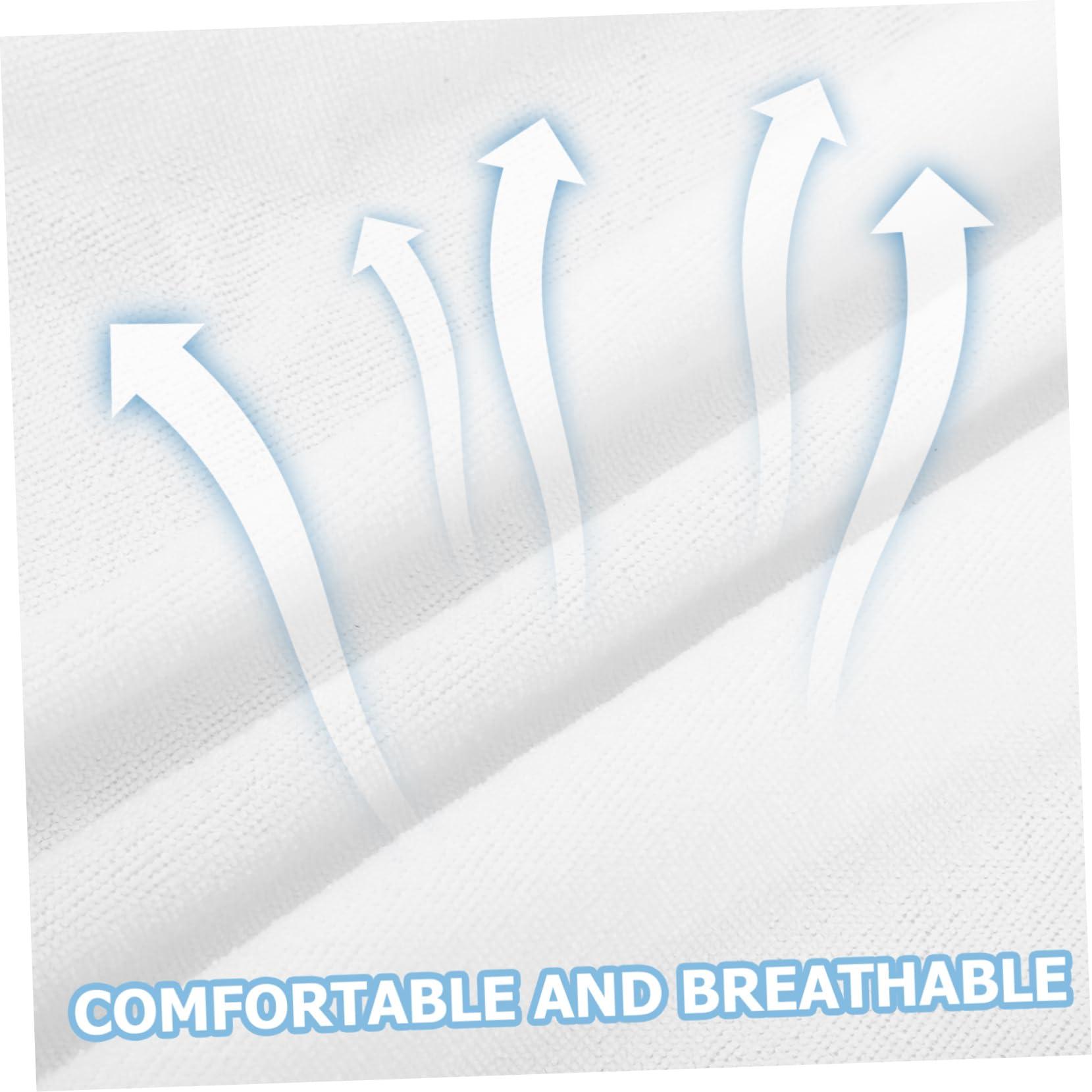 Outanaya Outanaya Massage Bed Cover Face Hole 70x190cm White Breathable Sturdy for Salon Home