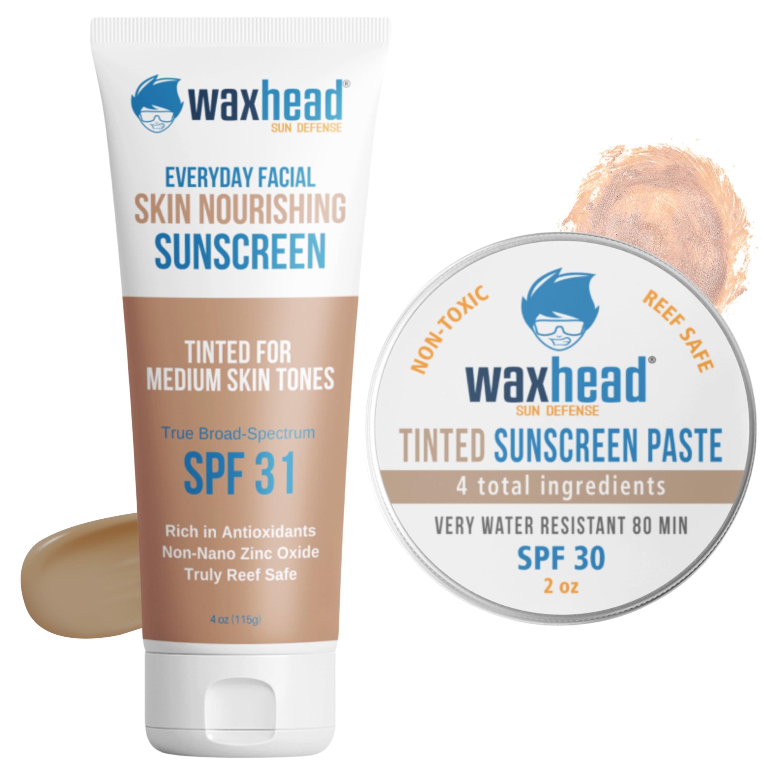 Waxhead Sun Defense Foods Waxhead Tinted Sunscreen For Face Sunscreen, Zinc Oxide Sunscreen, Sunblock, Zinc Sunscreen, Sun Block, Organic Sunscreen