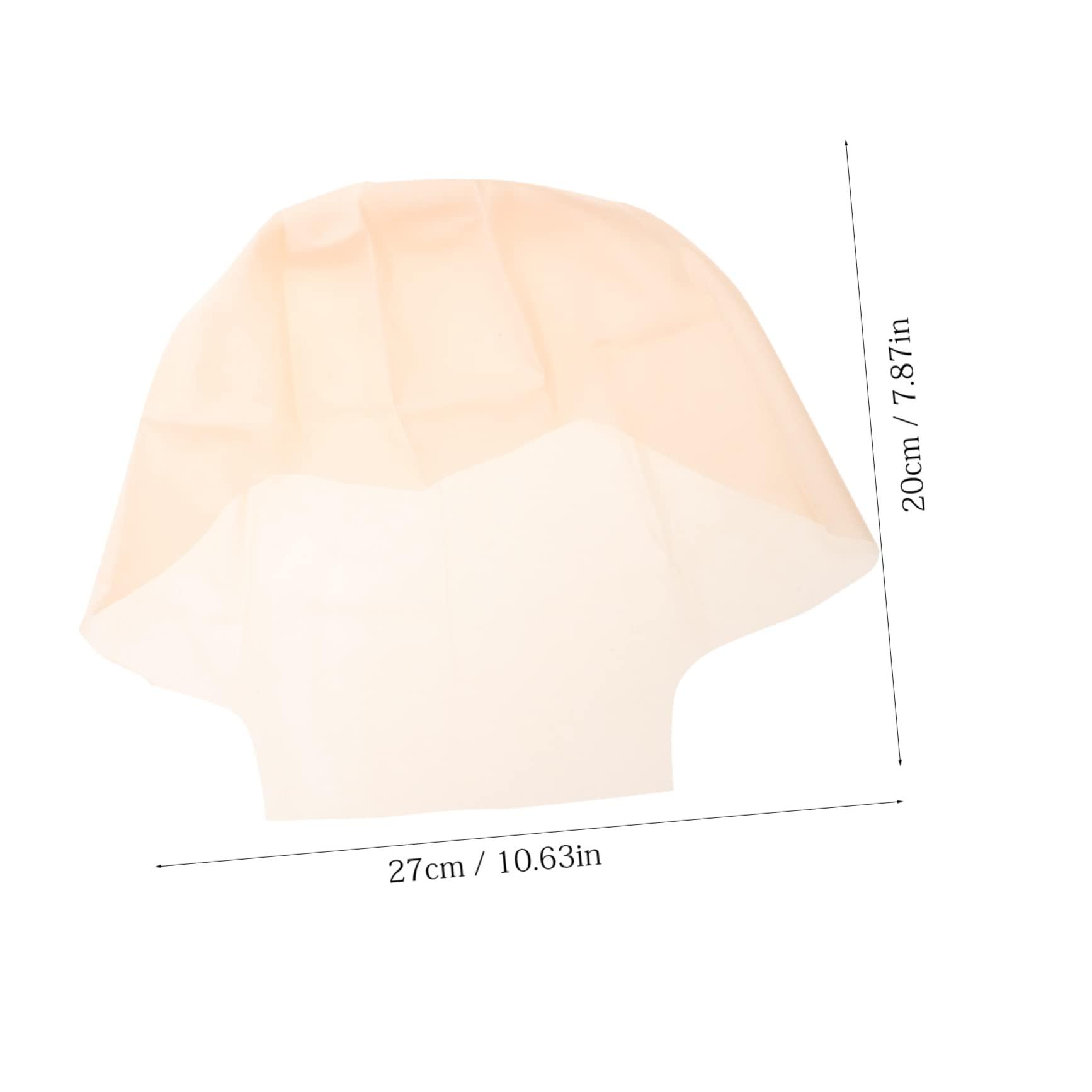 MERRYHAPY MERRYHAPY Elastic Latex Bald Cap Set Bald for Adults Bald Cap Wig Makeup Halloween Costume