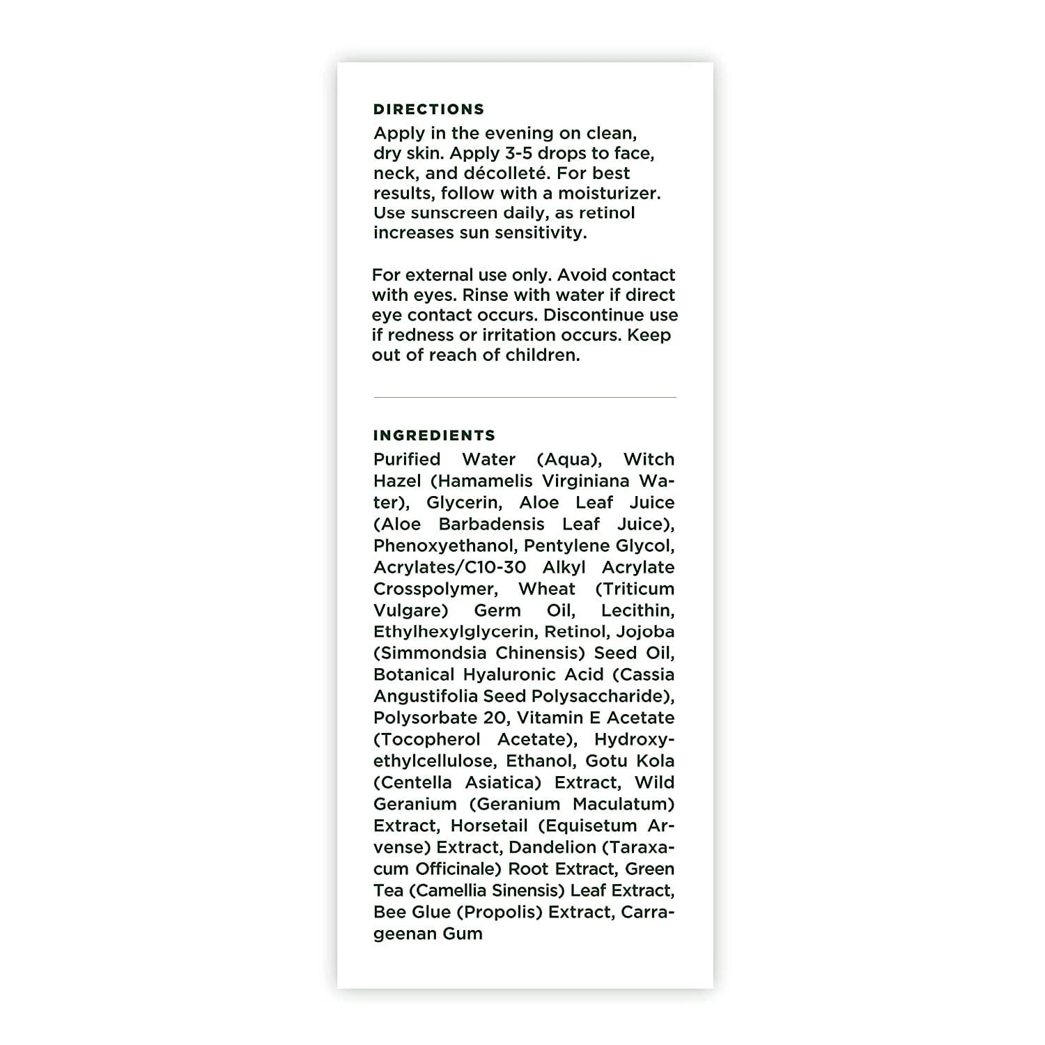 Tree of Life Beauty Tree of Life Beauty Retinol Serum, Skin Smoothing Face Oil for Dark and Age Spots and Fine Lines, Facial Serums for Dry and Sensitive Skin Care with Hyaluronic Acid for Soft Skin, 2 Fl Oz (pack of 2)