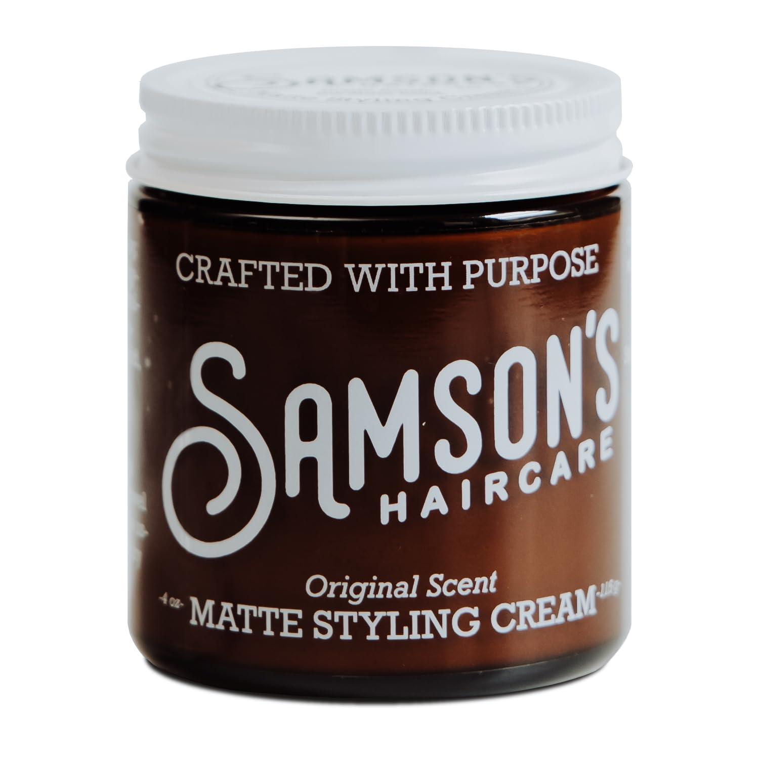 SAMSON\'S HAIRCARE SAMSON\'S HAIRCARE Matte Styling Cream, Best Matte Finish with Easy Application, Nourishes and holds hair, Ideal for both Men & Women, 4 oz.