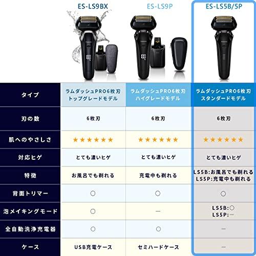 Panasonic Panasonic ES-LS5B-K [Men's Shaver LAMDASH PRO Linear Motor 6-Blades Craft Black with Pouch] AC100-240V Shipped from Japan Released in May 2022