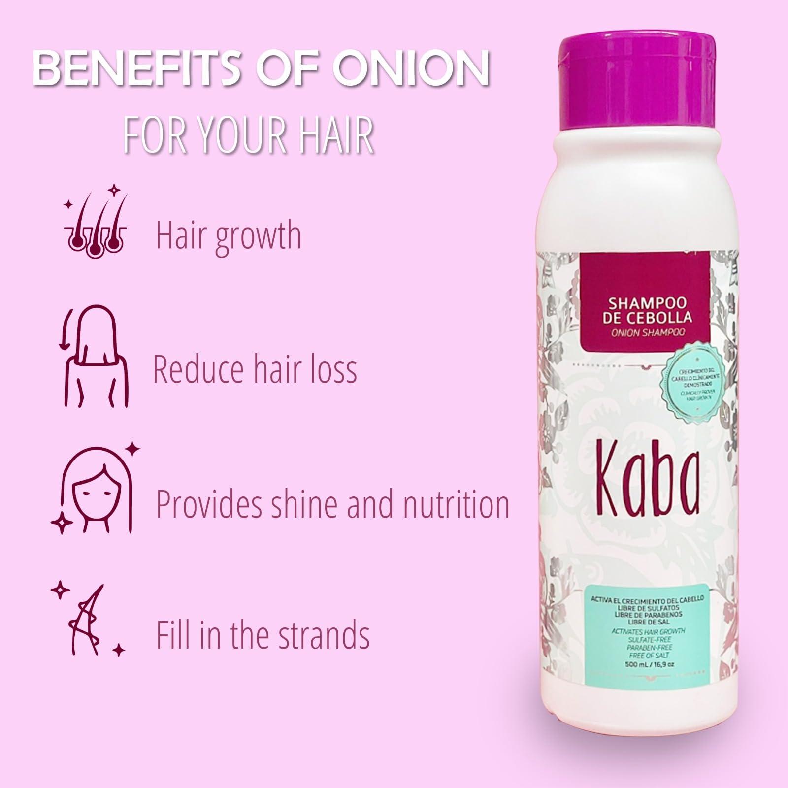 Generic Onion Shampoo for Hair Growth Sulfate-Free, Paraben-Free, Silicone-Free Stimulates Faster Hair Growth, Reduces Hair Loss, Deep Cleans Scalp, 500ml, Ideal for All Hair Types, No Onion Smell