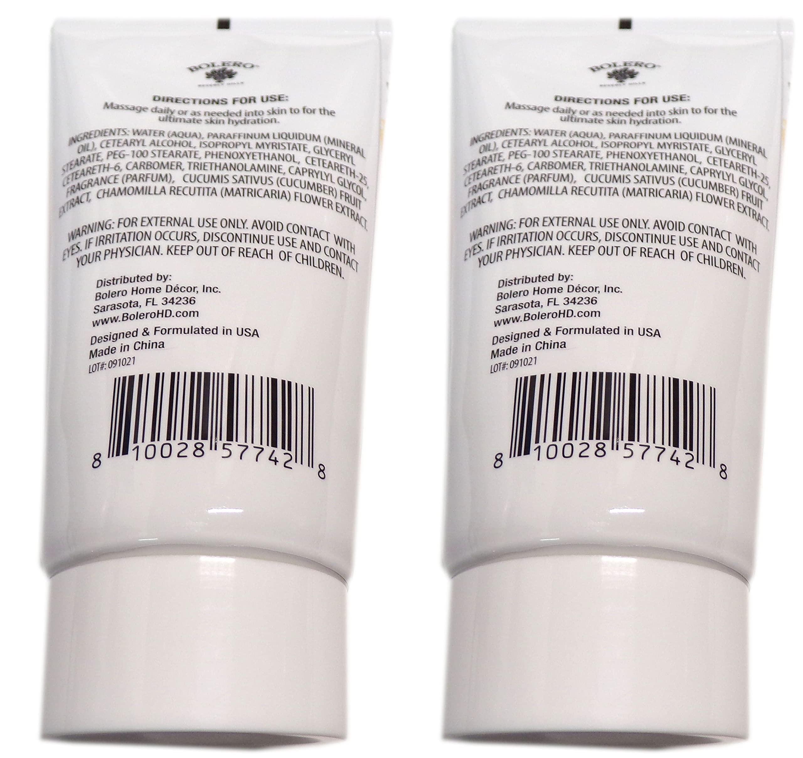 Bolero Beverly Hills Bolero Beverly Hills After Shower Whipped Body Cream Cucumber & Chamomile 5fl oz (147.8ml) (Set of 2 Pack)