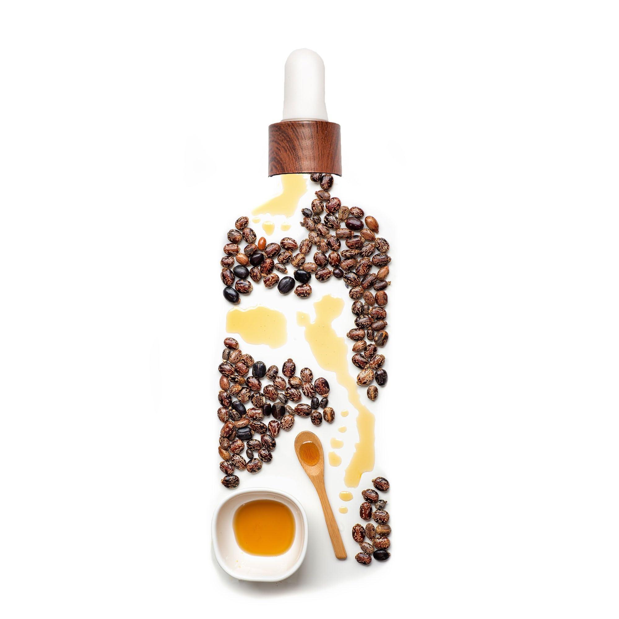 KREYÒL ESSENCE Kreyol Essence - Haitian Black Castor Oil for Skin and Hair, Glass Bottle - Fuller-Looking Hair, Pure, Hexane Free, Cold Pressed, Natural Humectant