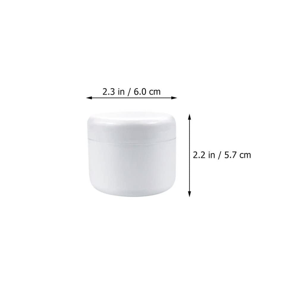 minkissy minkissy 10Pcs Boxes cream lotion container 8 oz jars with lids lip balm containers with lids plastic travel cases for toiletries outdoor makeup bottles portable white lotion bottle