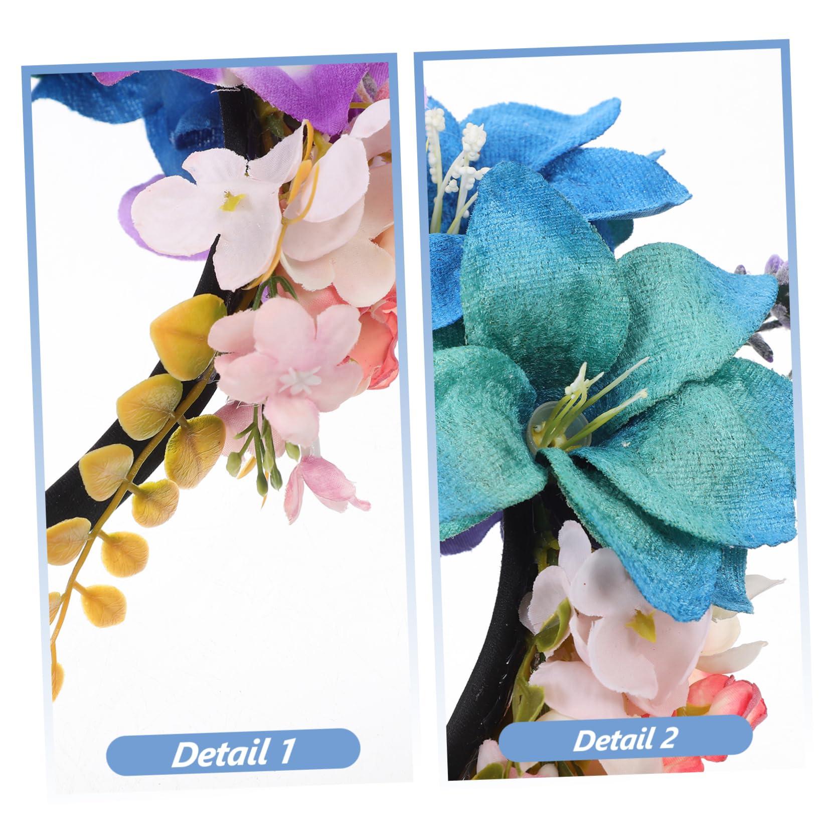 Ipetboom Ipetboom Floral Headband Headband Women Pattern Headbands for Women Lily Flower Headdress Birthday Wedding Accessory