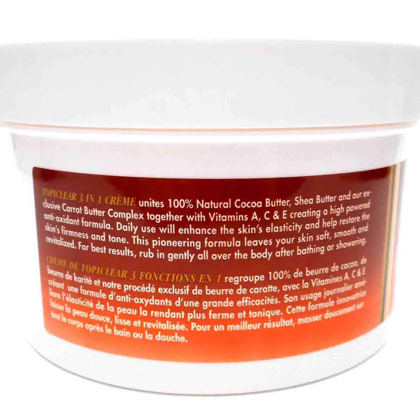 genius.nn Topiclear 3 in 1 Creme Cocoa Butter, Shea Butter, Carrot Butter 18 fl oz