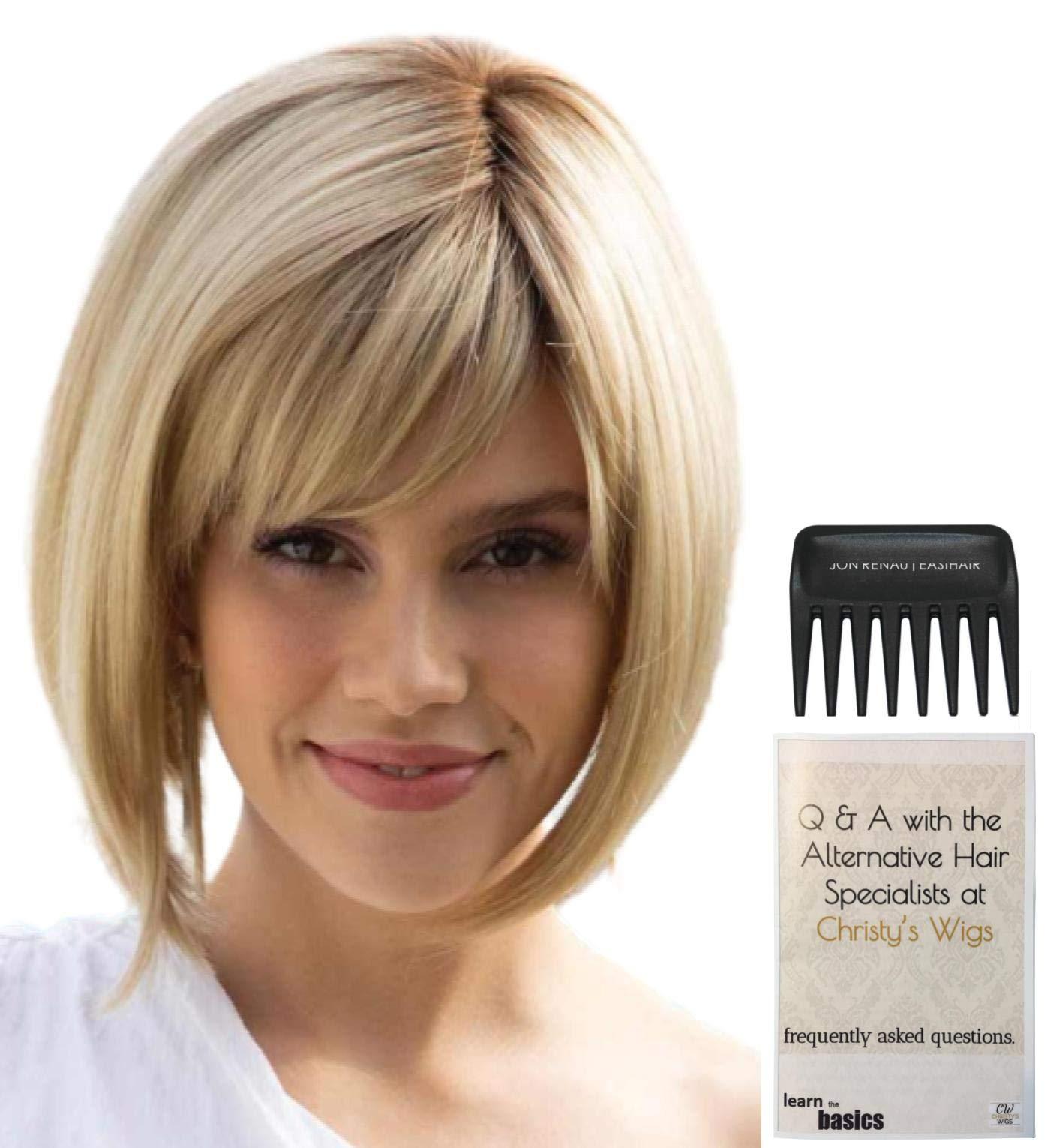 Rene of Paris & Christy\'s Wigs Bundle - 3 items: Scorpio PM Wig by Rene Paris, Christy\'s Wigs Q & A Booklet & Wide Tooth Comb - Color: Sugar Cookie