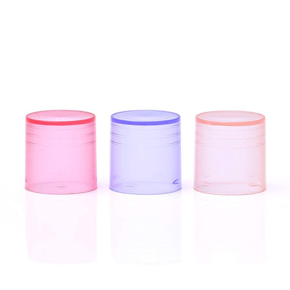 lasenersm 30 Pieces Multicolor Empty Lip Balm Container Tubes Lip Balm Empty Container Clear Tubes with Twist Bottom and Top Cap(Color Random)