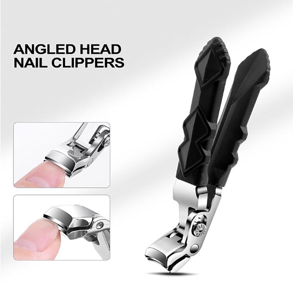 VIUXL Nail Clipper, Toe Nail Clipper, Cumulus Clipmaster Pro Nail Clipper, 2024 New Long Handle Ergonomic Angled Head Senior Toenail Clipper, Dotmalls Toenail Clippers (1 pcs)