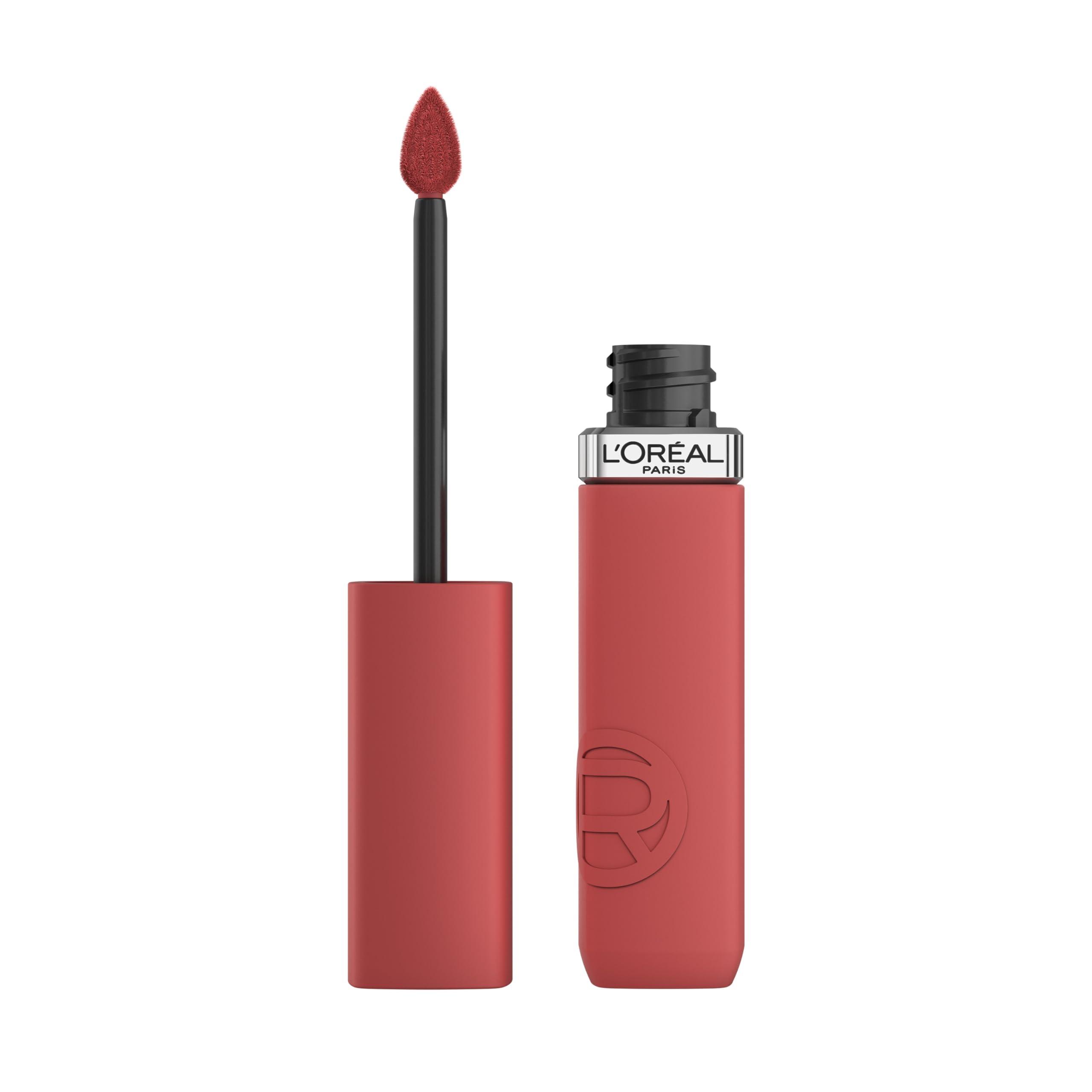 LOral Paris L\'Oreal Paris Infallible Matte Resistance Liquid Lipstick, up to 16 Hour Wear, Crush Alert 645, 0.16 Fl Oz