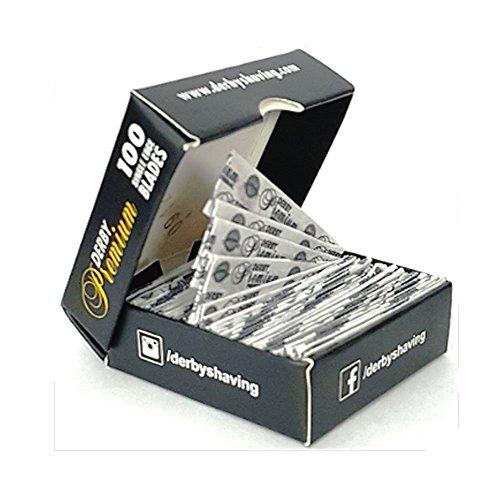 Promax Care ProMax Care Professional Straight Edge Razor-Barber Razor with 300 Derby Blades-Close Shaving Men's Straight Shaving Razor- Barber Shaver-Safety Razor-Stainless Steel-160-10033