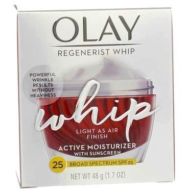 Olay Olay Regenerist Whip Active Moisturizer Spf#25 1.7 Ounce Jar (50ml) (2 Pack)
