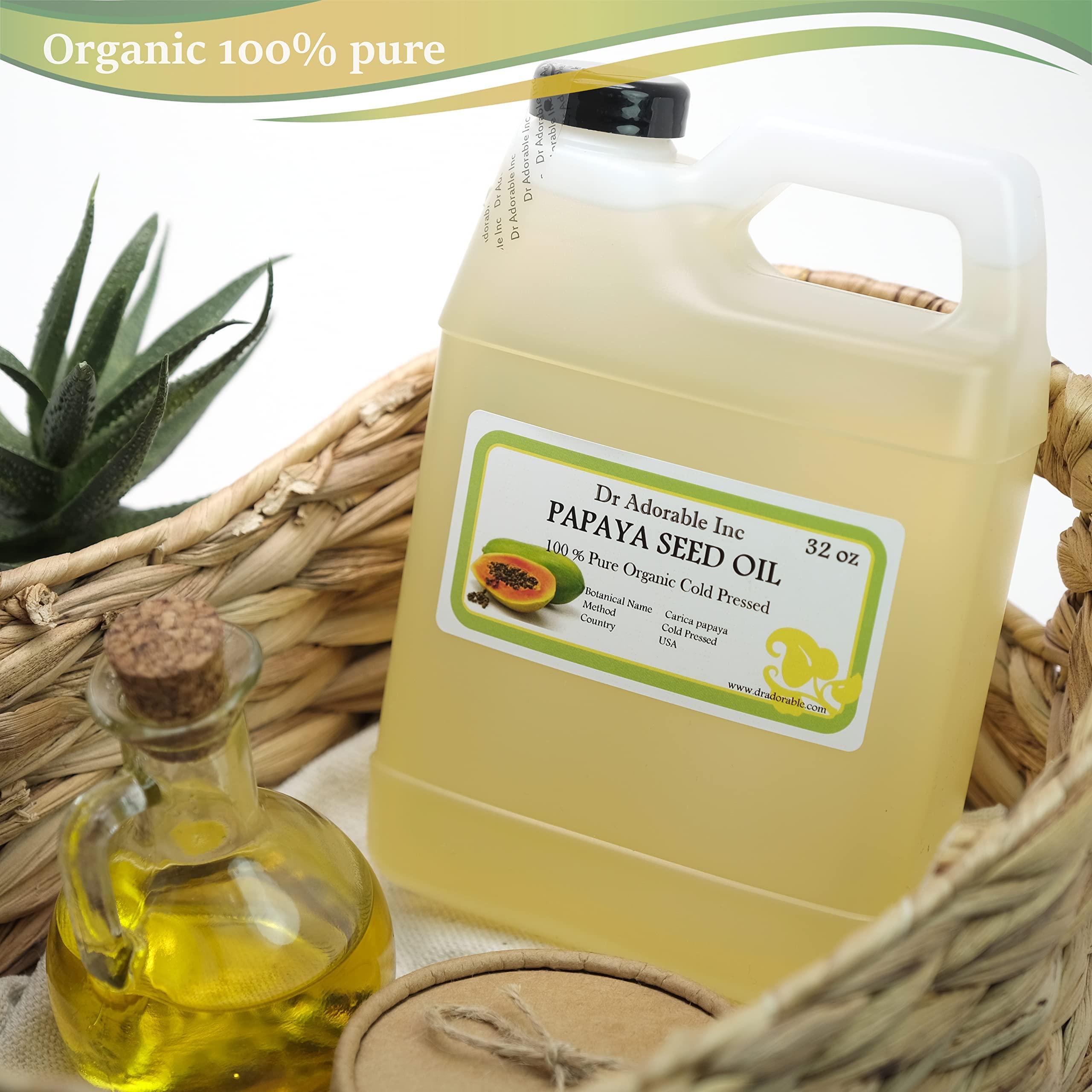 Dr Adorable Dr Adorable - 32 oz - Papaya Seed Oil - 100% Pure Natural Premium Organic Cold Pressed