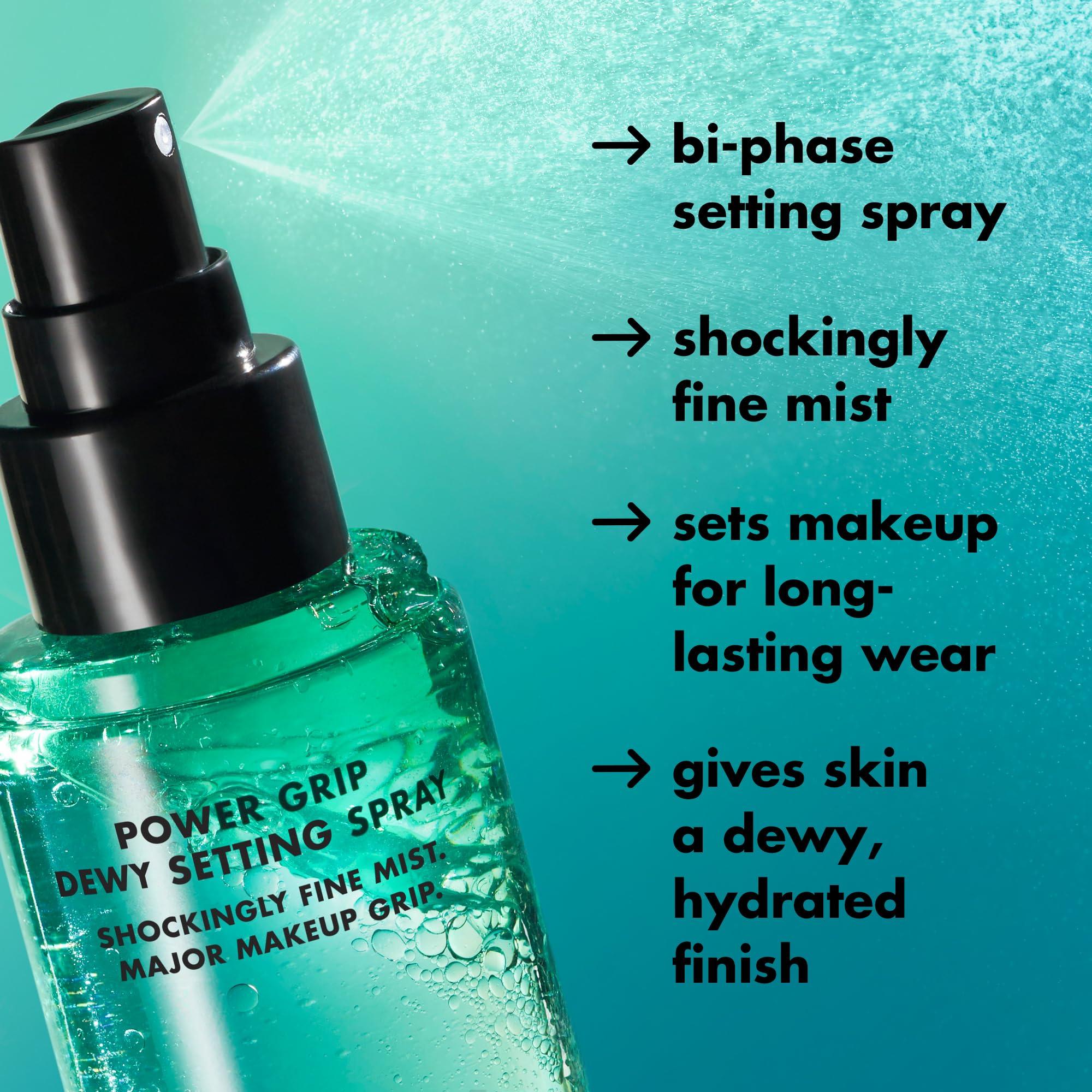 e.l.f. e.l.f. Power Grip Dewy Setting Spray, Ultra Fine Mist Made With Hyaluronic Acid, Grips Makeup For A Hydrated, Dewy Finish, Vegan & Cruelty-Free