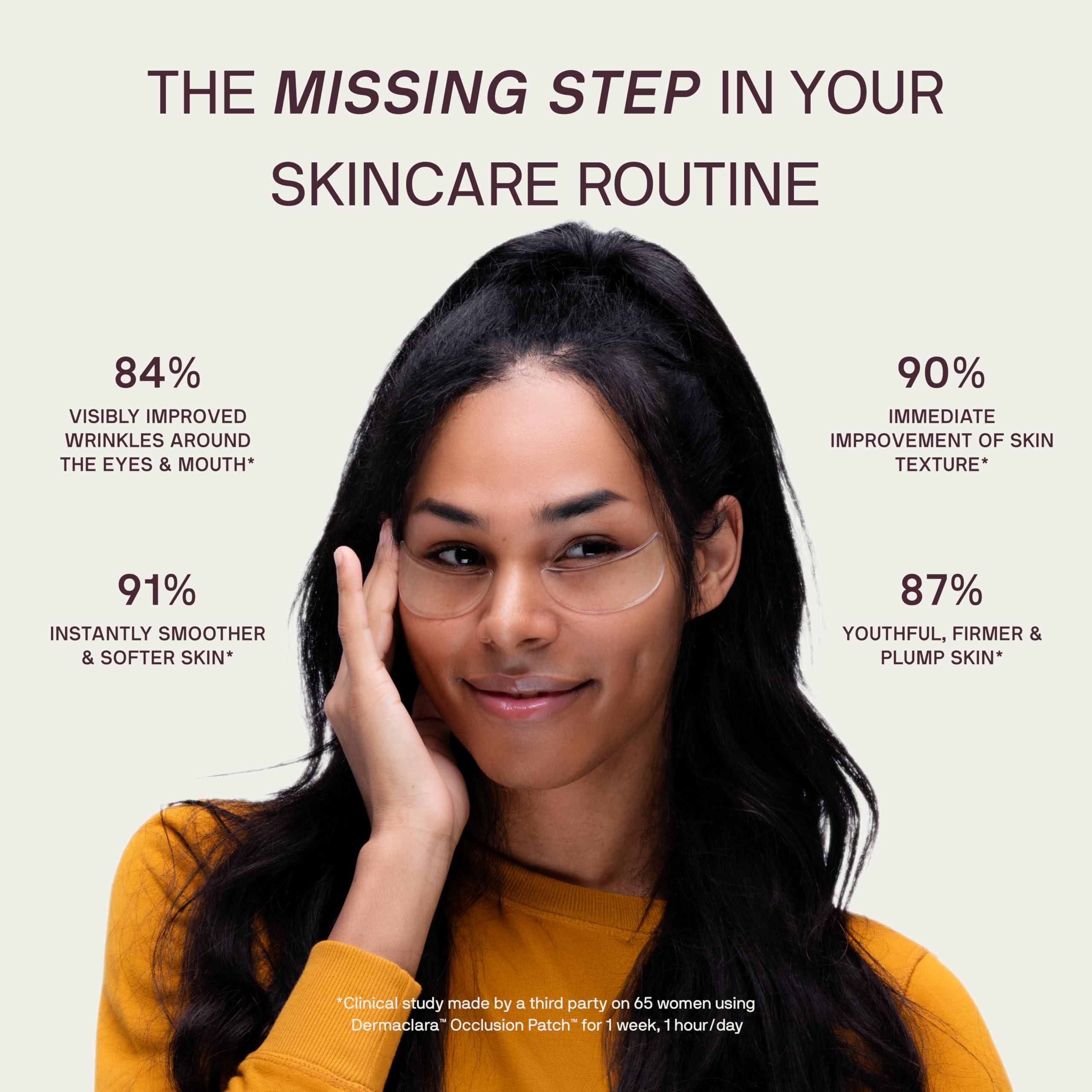 Dermaclara Dermaclara Silicone Face Patches - Anti-Wrinkle, Facial Mouth & Eye Patches - Hypoallergenic, Dermatologist Tested, Medical Grade Silicone Patches for Fine Lines & Wrinkles - Reusable up to 30 Uses