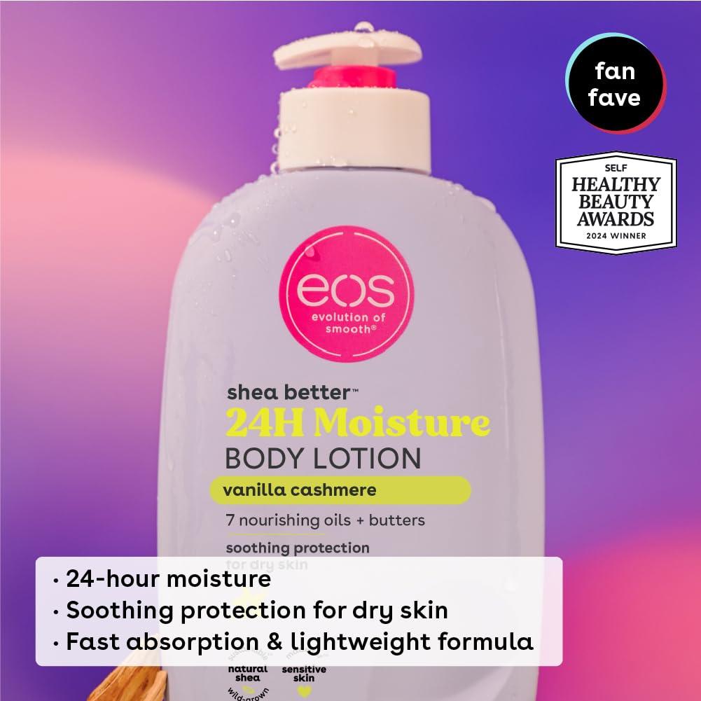 eos eos Shea Better Body Lotion Set- Vanilla Cashmere & Coconut Waters, 16 fl oz, 2-Pack