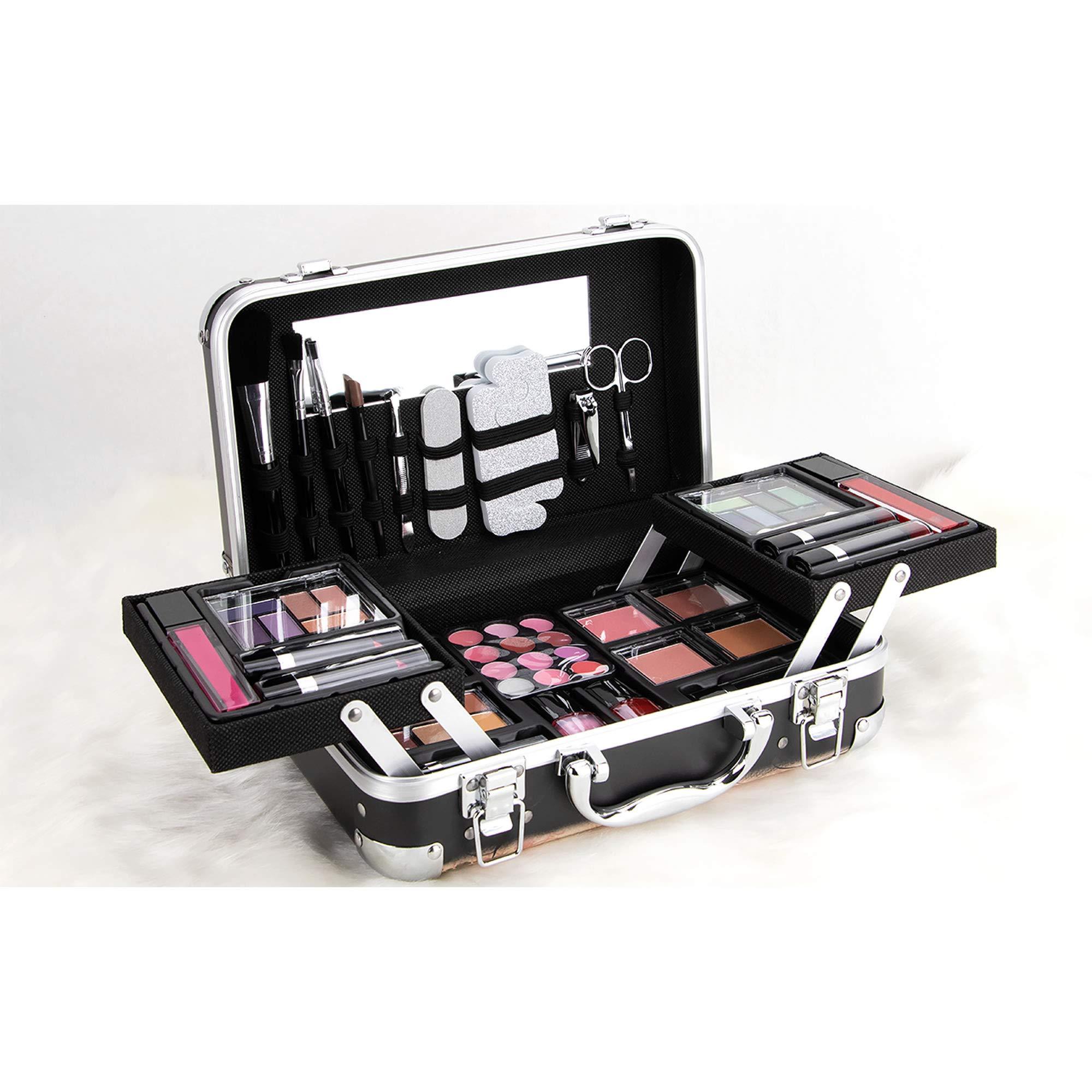 Ver Beauty Ver Beauty 61pcs Makeup Gift Set With Extendable Trays and Mirror, Paris Theme