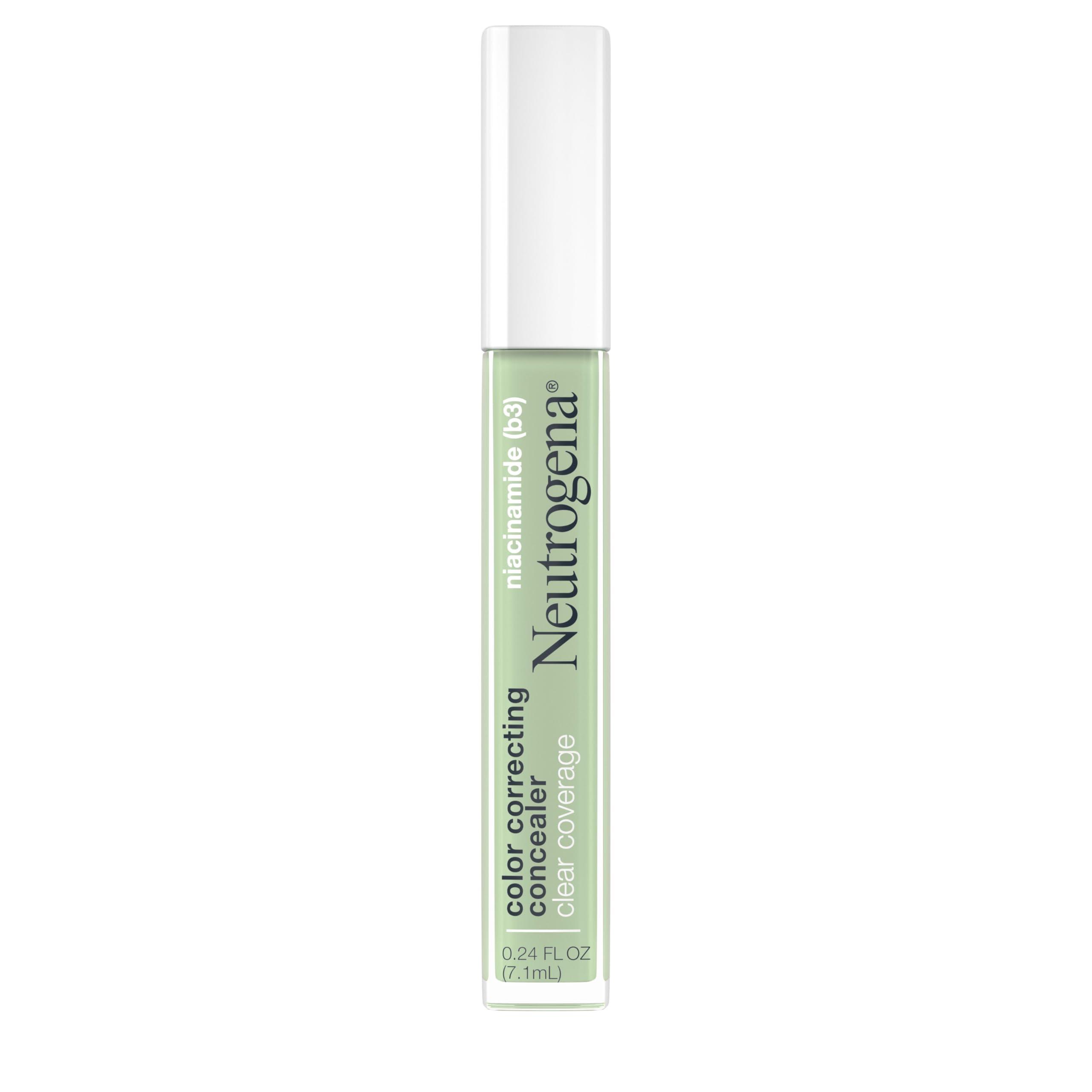 Neutrogena Neutrogena Clear Coverage Color Correcting Lightweight Face Concealer Makeup with Niacinamide & Green Pigment to Help Reduce Redness, 0.24 Fl Oz