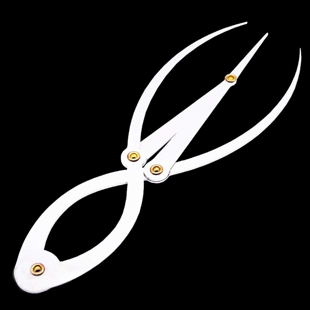 KAMILLEE KAMILLEE Golden Mean Calipers Golden Ratio Calipers Stainless Steel Eyebrow Ruler 1:1.618 Measure Tool for Tattoo Makeup