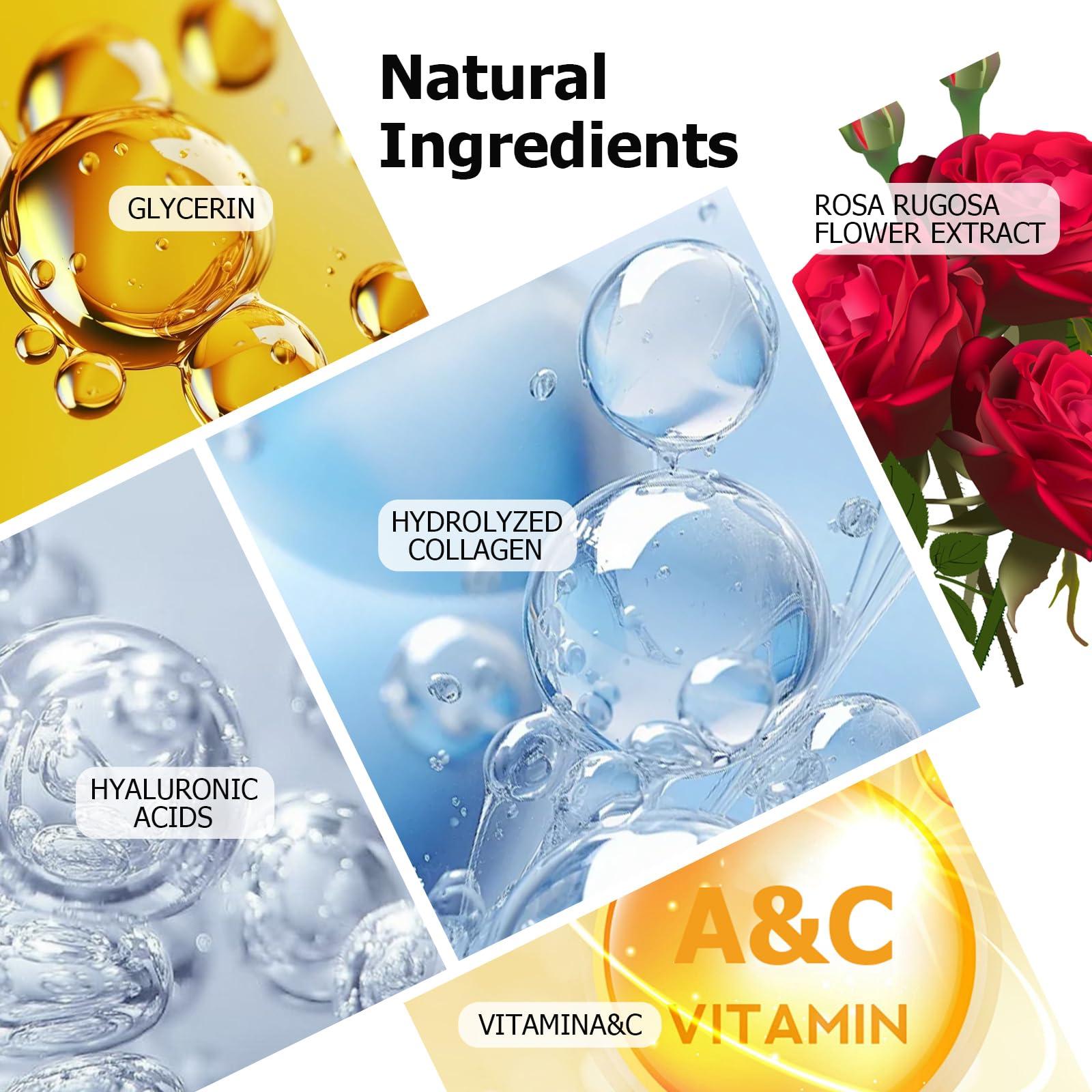 Jakuva 30 Pairs Lip Masks & Eye Masks,Gold Under Eye Patches for Puffy Eyes,Peach Red Lip Masks Skincare,Effectively Moisturizing the Lip & Eye Skin,Anti-Aging,Reducing Fine Lines,Nourishing for Face Care