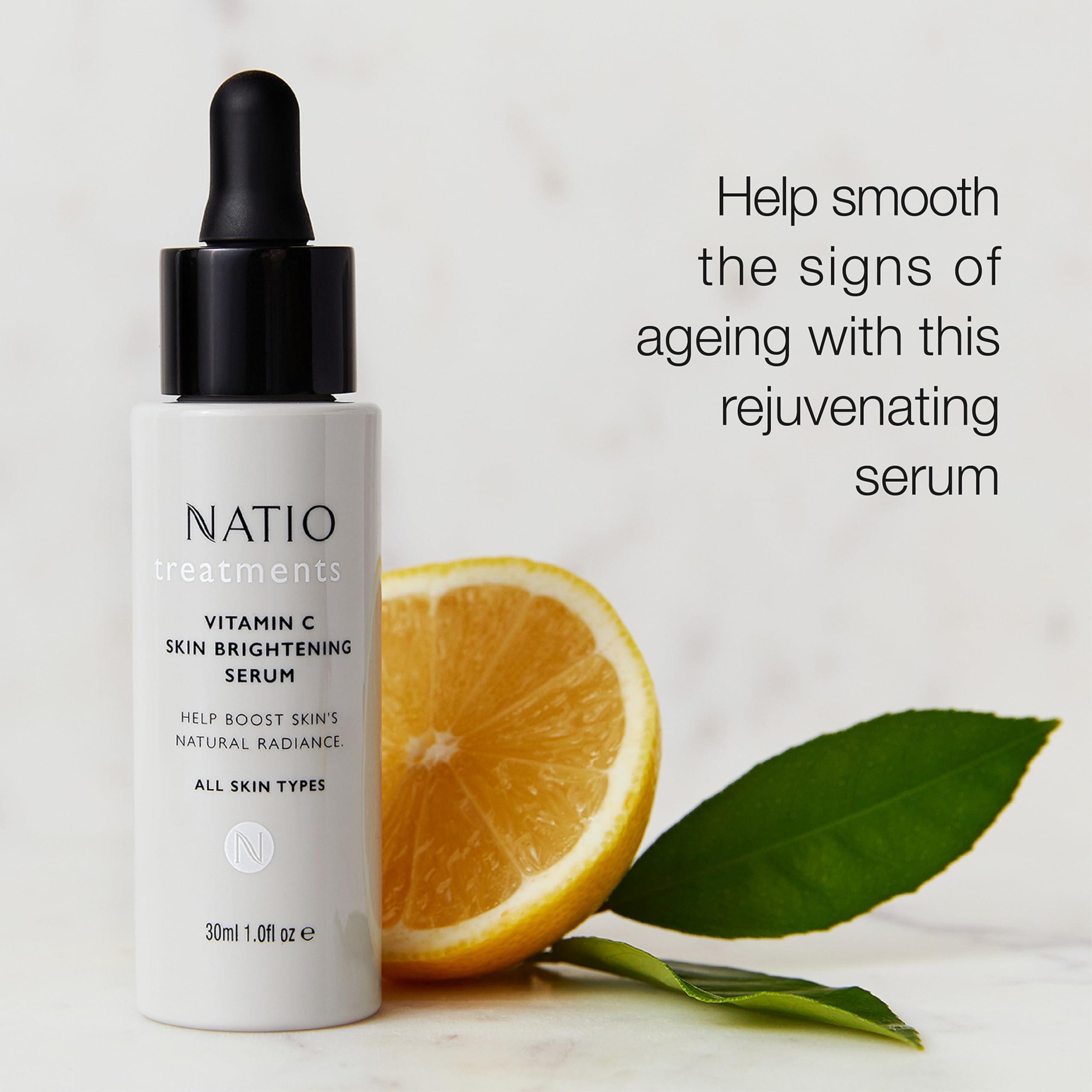 Natio Natio Plant Peptide Line and Wrinkle Serum, 1 oz - Anti Aging Serum - Rejuvenating Face Serum - Daily Serum for Face to Revitalize Skin Texture