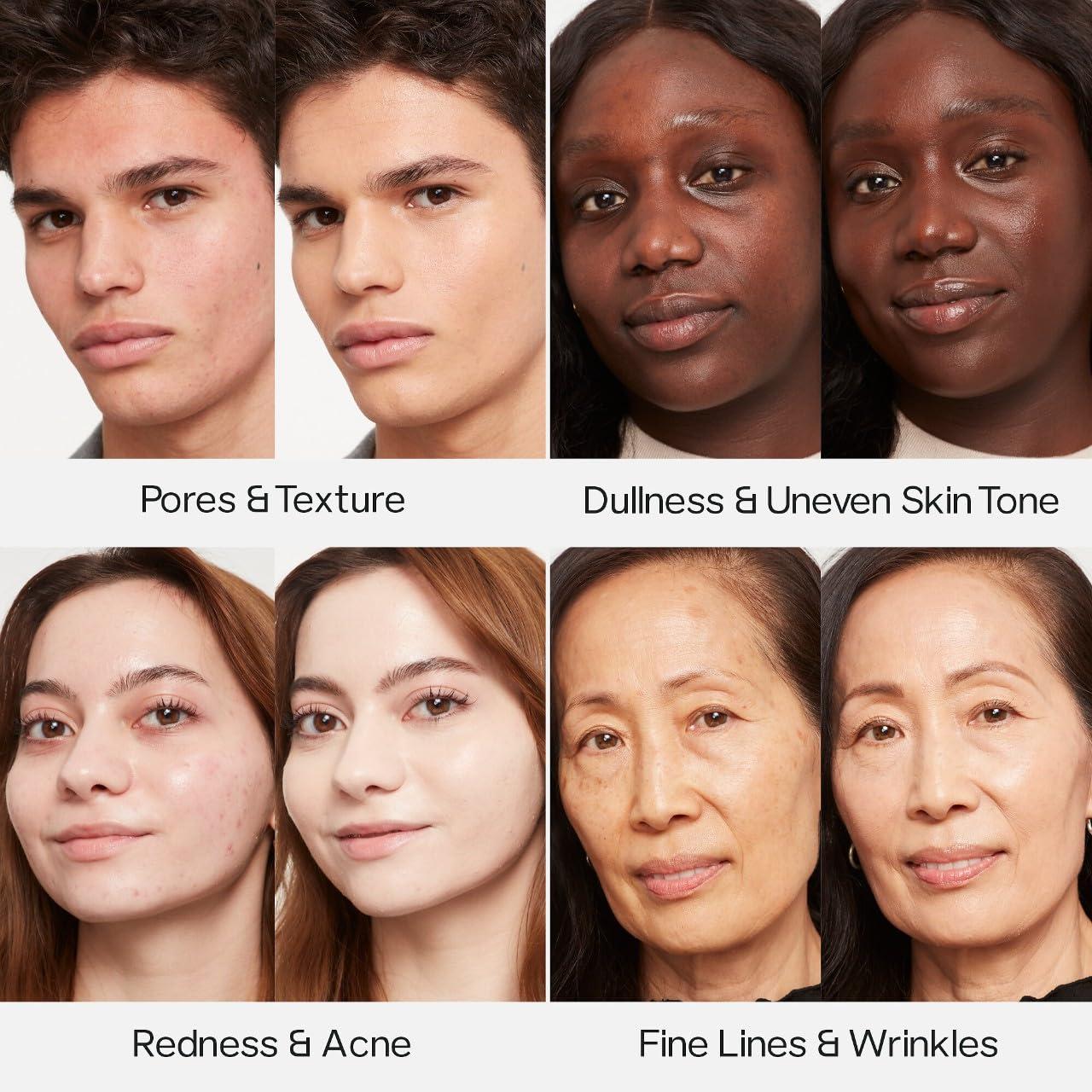 Saie Saie Glowy Super Skin Tint Liquid Foundation - Hydrating Serum Foundation with Lightweight, Medium Coverage - Formulated with Hyaluronic Acid to Hydrate, Brighten and Plump - Shade 22 (1.01 oz)