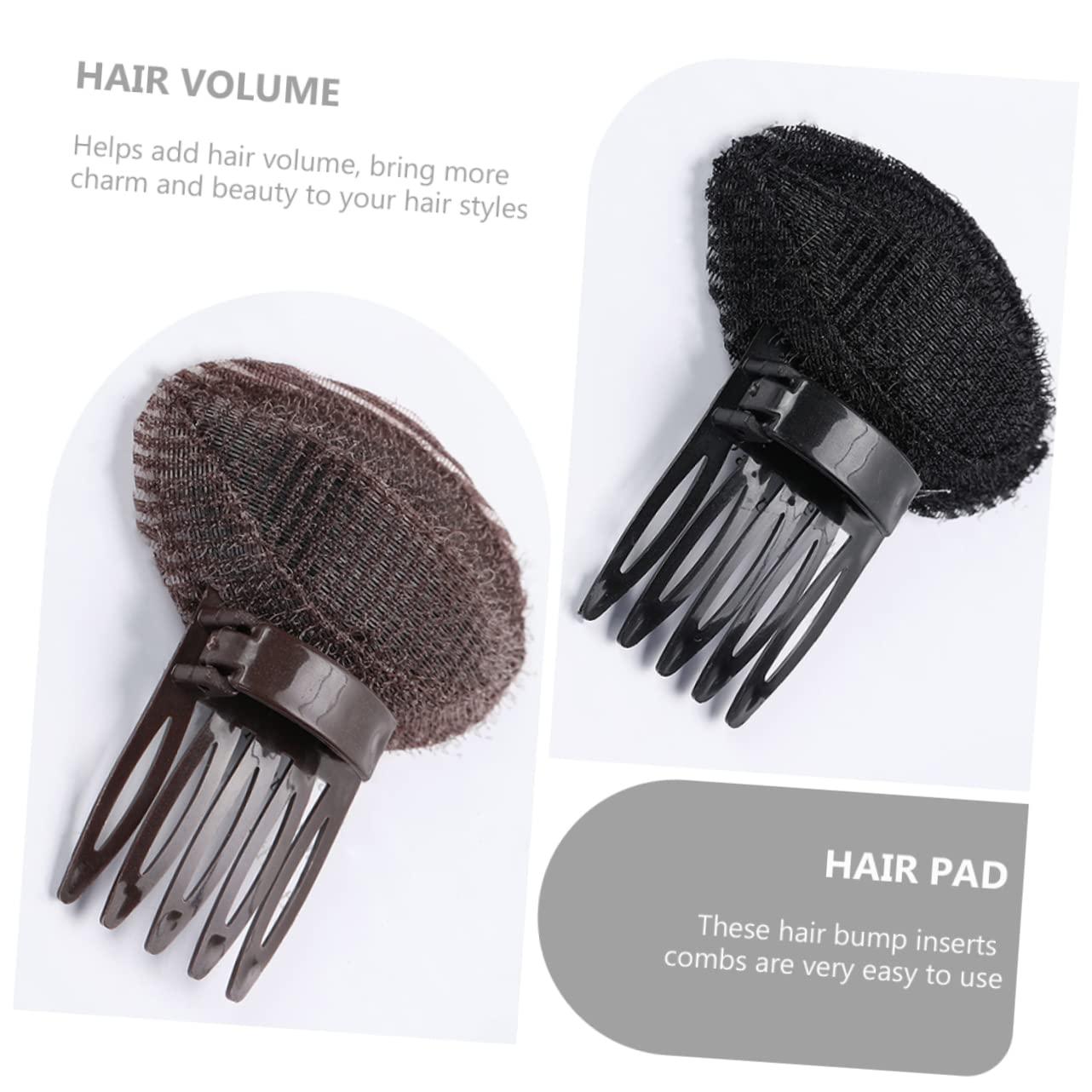 MERRYHAPY MERRYHAPY 6pcs Bangs Pad Hair Quiff Shaper Boar Bristle Hair Brush Volumizing Snap Ties Hair Claw Clips Hair Pins Base Hair Dryer Large Hair Clips Front Puff up Hair Clip Womens Plastic Abs