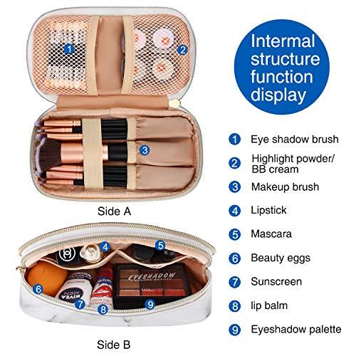 MONSTINA MONSTINA Makeup Bag for Women,Pouch Bag,Makeup Brush Bags Travel Kit Organizer Cosmetic Bag (cwhite)