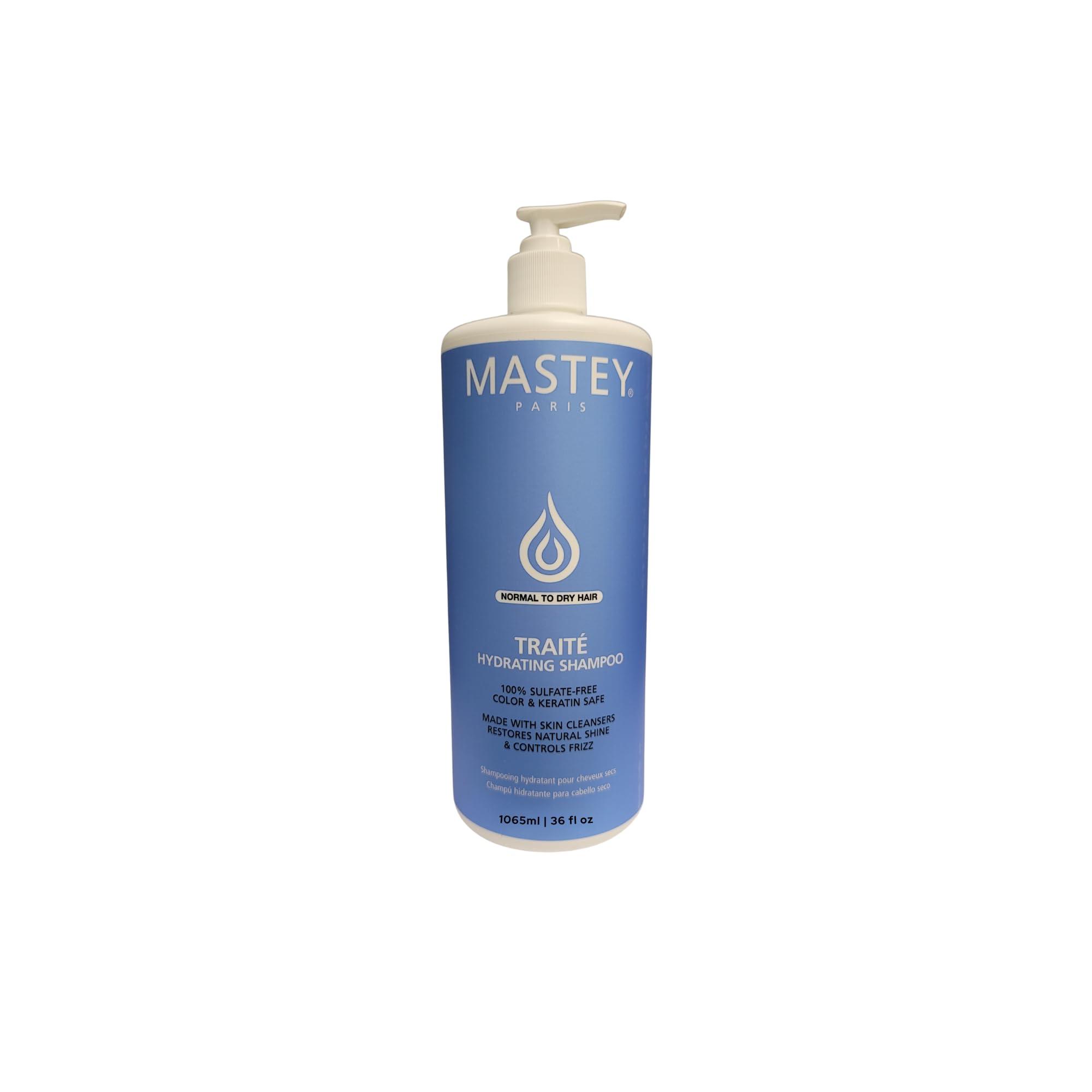 Mastey Mastey Paris Professional Cream Hair Care, Sulfate Free, Lipid & Amino Acid Fortified, with UV Blocking Antioxidants - 33 fl oz (Shampoo-2 Count)