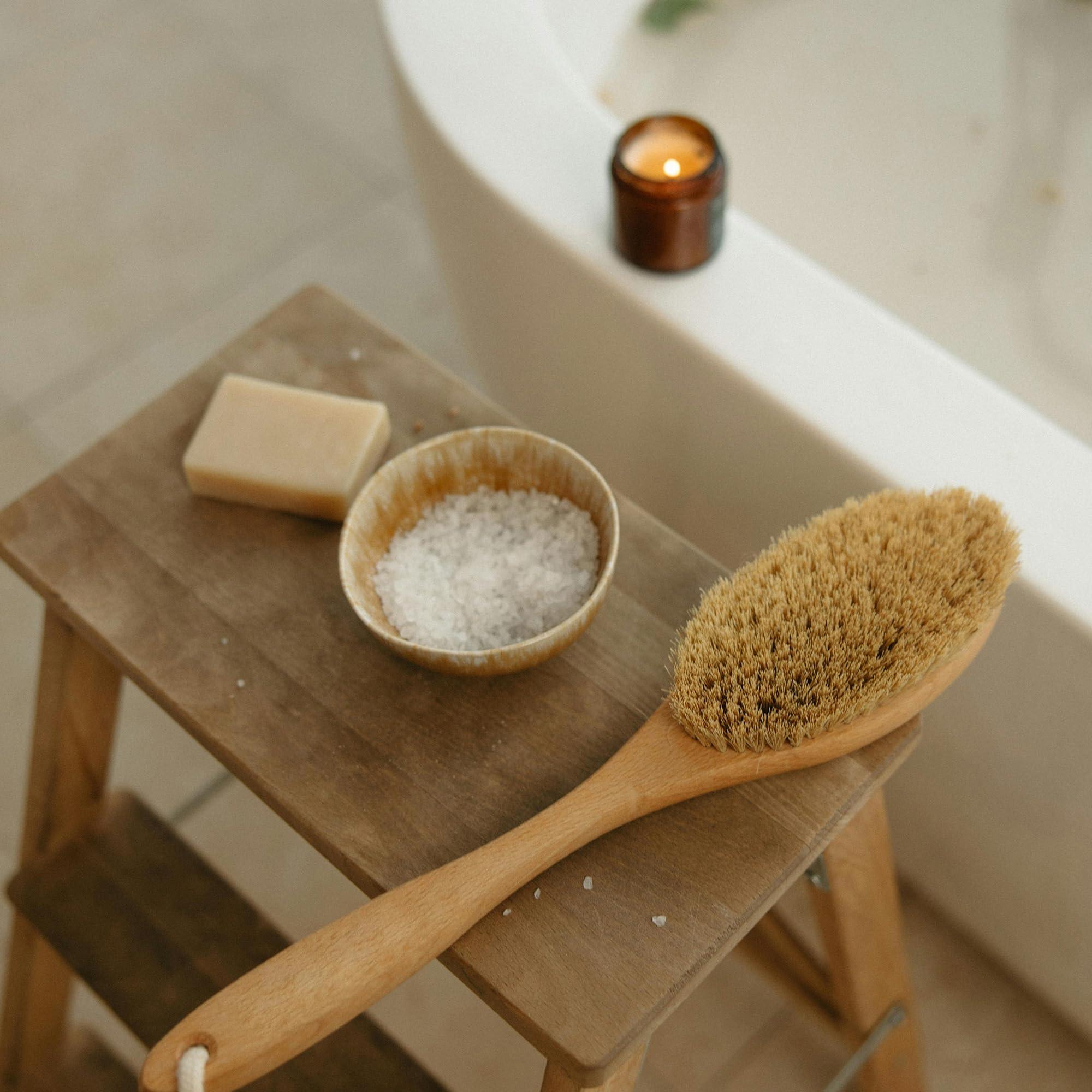 OPO OPO Dead Sea Salt Scrub 12 oz Unscented Pure Natural with Light Unscented Vitamin E Jojoba Exfoliating Face Body Soft Smooth Fresh Skin Hydrating Moisturizing Revitalizing