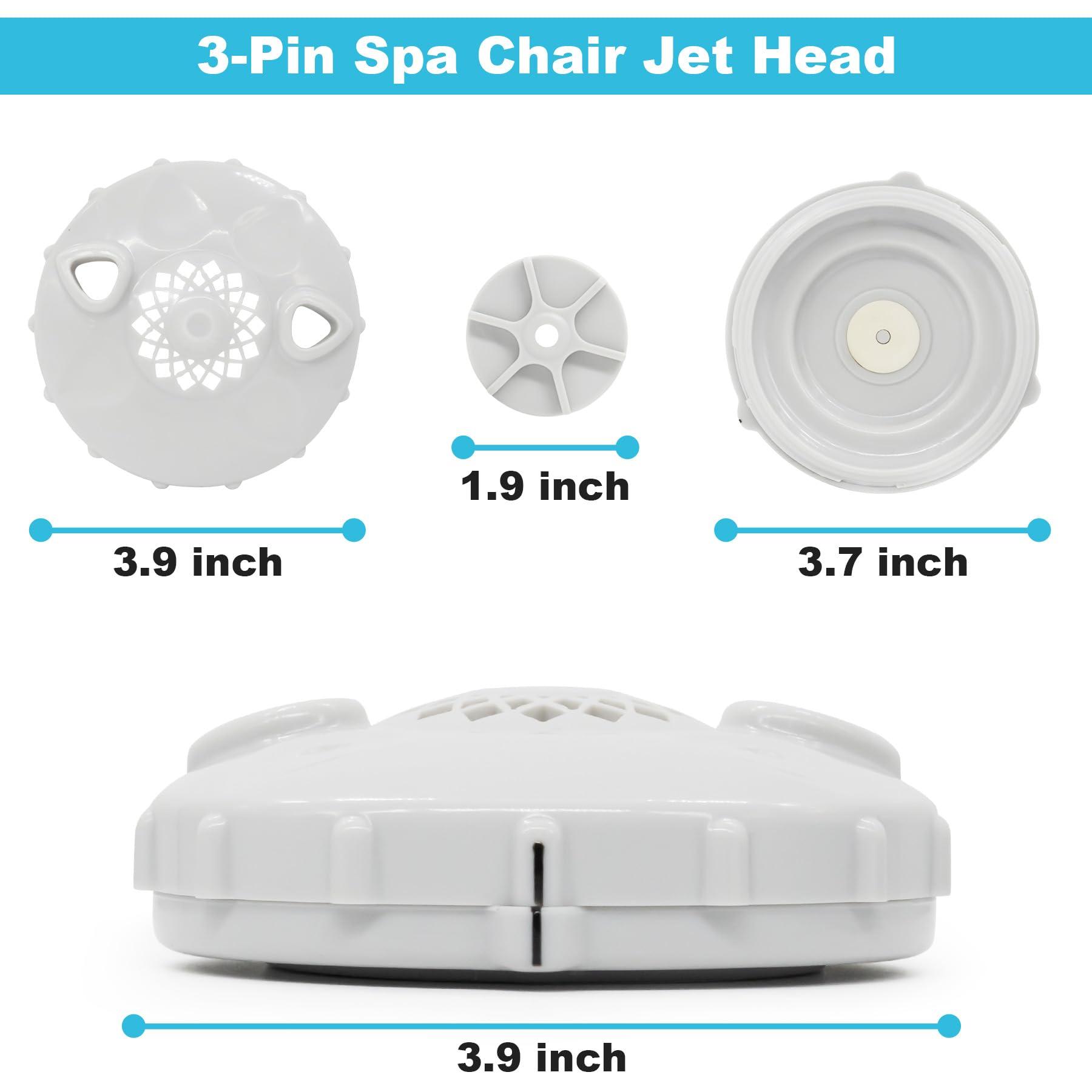 showingo showingo Magnetic Jet Head Cover Spa Disposable Liner Pedicure Chairs Replacement for Lexor Pedicure Spa Chairs for The 3 Dot Wet-end Set