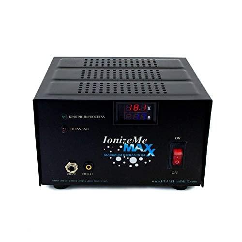 HEALTH AND MED.COM HEALTHandMED IonizeMe Maxx-Powerful 20 Volts, 2.5 Amperes Heavy Duty Ionic Foot Bath Detox Machine (Starter Package) with 5 Year Warranty and Detox Expert Phone Consultation | Made in USA