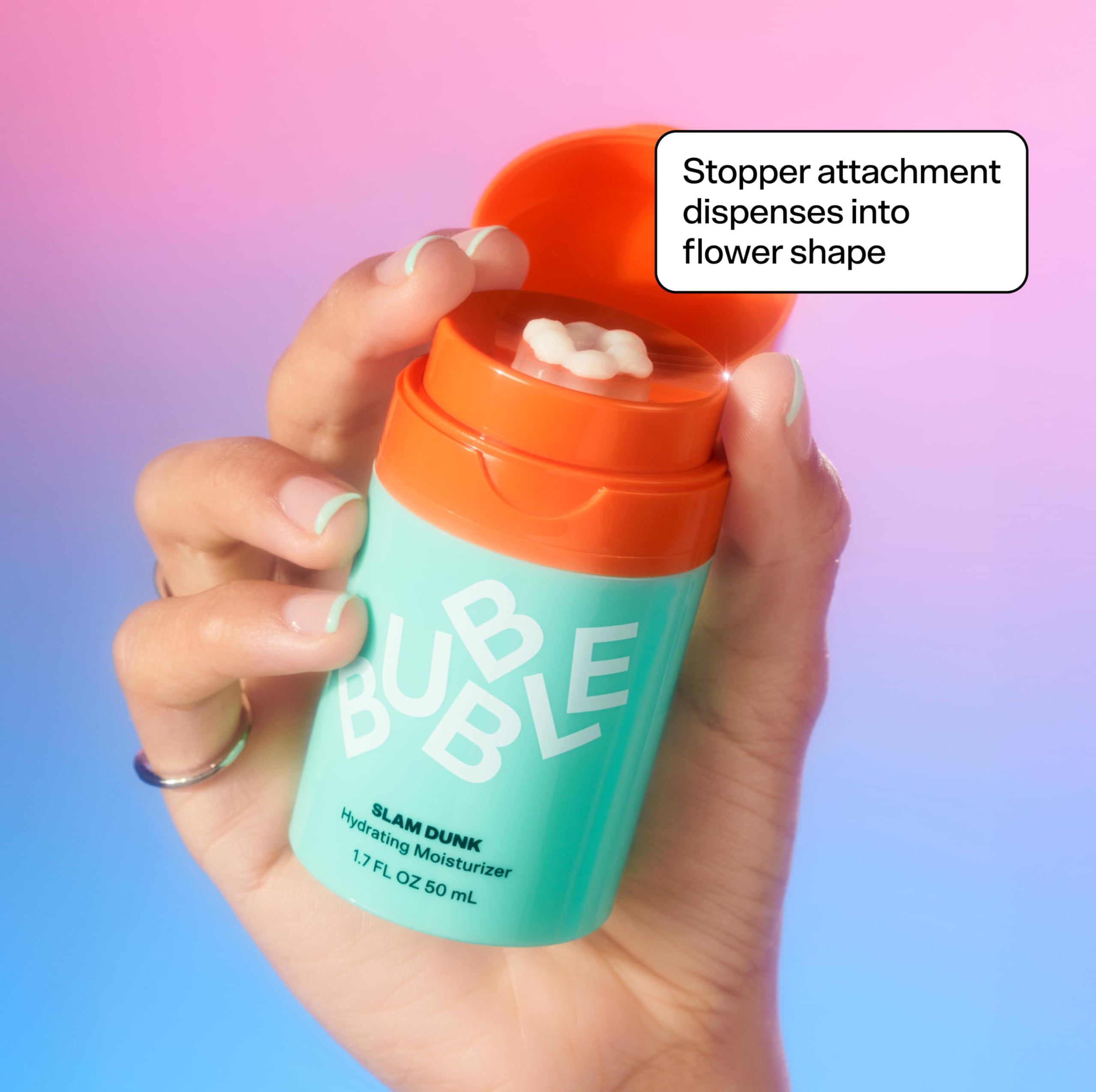 Bubble Skincare Bubble Skincare Slam Dunk Bundle - Hydrating Face Cream for Dry Skin Made with Vitamin E + Aloe Vera Juice for a Glowing Complexion - Skin Care with Blue Light Protection (50ml + 10ml, 2 Count)