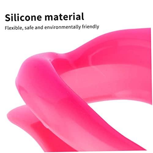 Jorzer Silicone Lips Exerciser Facial Muscle Tightener Face Lifting Mouth Stretcher Trainer, Mouth Exerciser, Lips Muscle Trainer, Mouth Muscle Tightener, Pink