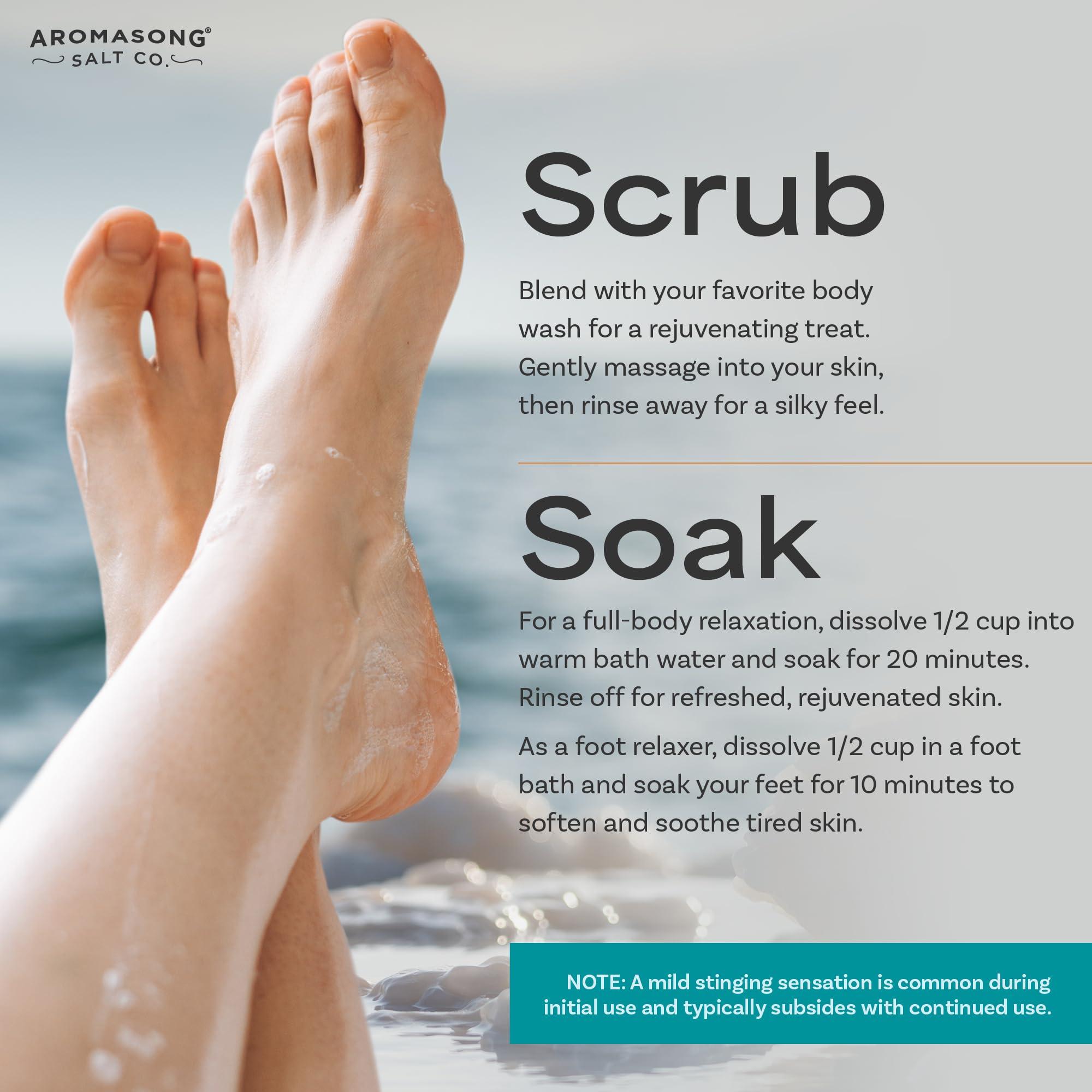 Aromasong Aromasong Raw Dead Sea Magnesium Flakes for Bath - 4 LB Bulk Bath Salt in Reusable Bucket