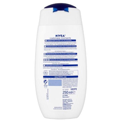 NIVEA NIVEA Cashmere & Cotton Oil Shower Gel (250ml), Body Wash with Vitamin C, E, and Precious Oils, Protects Skin from Drying Out and Leaves it Touchably Smooth