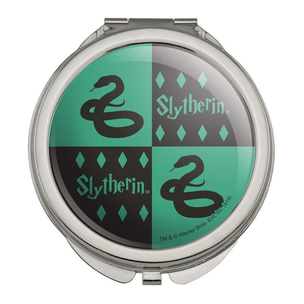 GRAPHICS & MORE Harry Potter Slytherin Pattern Compact Travel Purse Handbag Makeup Mirror
