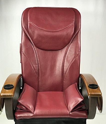 ZKZ Pedicure Chair Massage Bottom-Air Seat Cover Cushion Salon Spa (Burgundy)