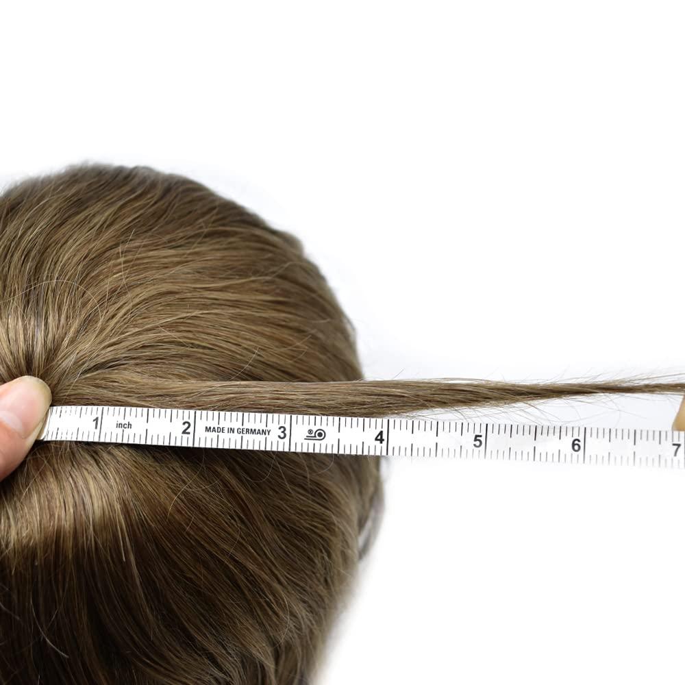 Generic Toupee for men All Poly Human Hair Replacement System Full PU Injected Mens Toupee Hair Piece 0.1mm Thin Skin Male Hair Prosthesis Hair Units Wig 110% Density, 1730