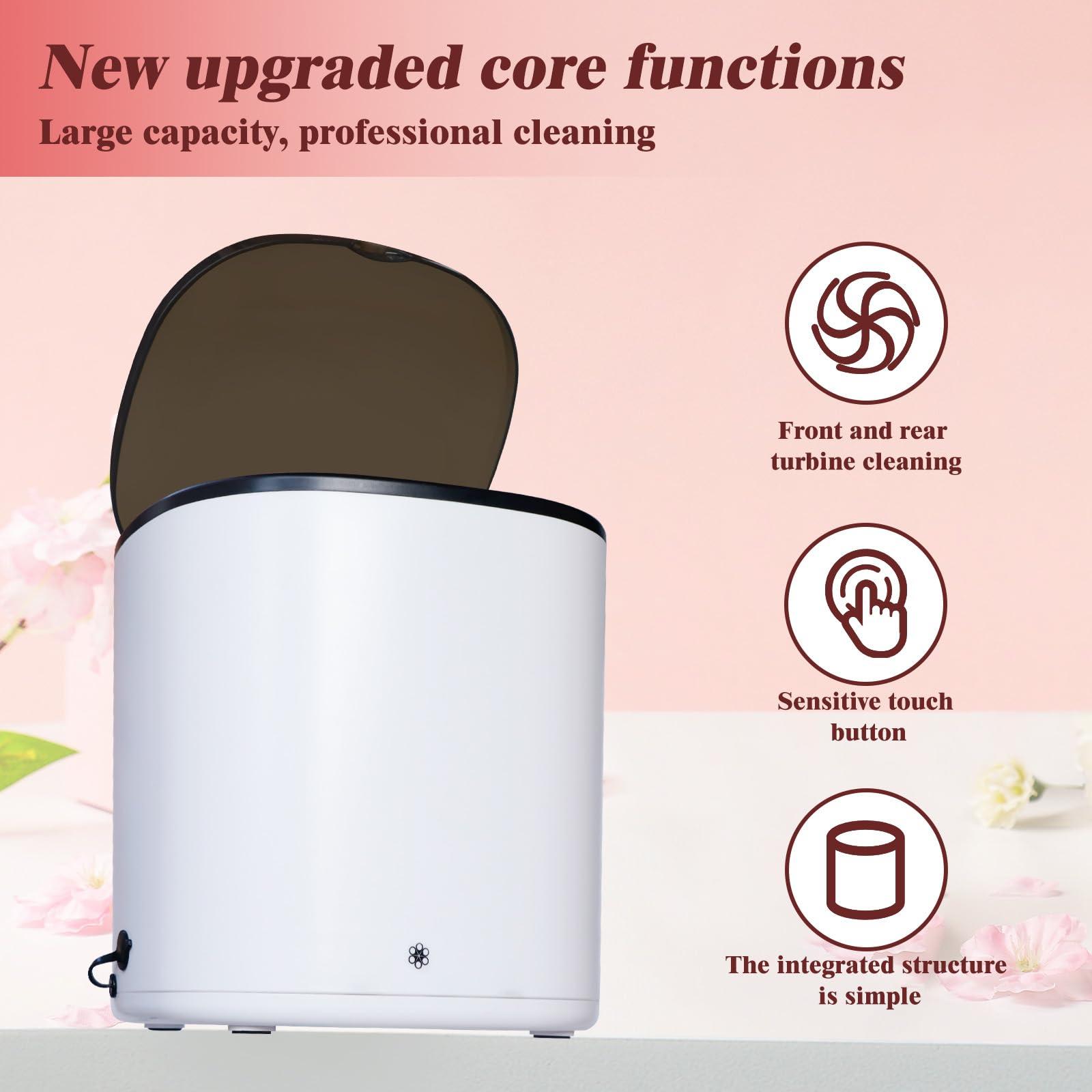 COZYWELL Electric Makeup Brush Cleaner Machine, Cosmetic Washer Fit for All Size Makeup Brushes, Large Capacity, USB Power
