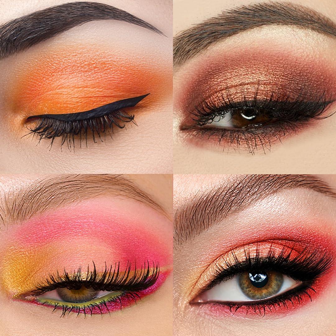 Tintark Tintark Peach Please 18 Colour Eyeshadow Palette for Beauty - Eyeshadow Cosmetics with Matte Metallic Sparkle Shimmer Pink & Highlighter Eye Makeup for Girls & Powder Eye Shadow Pallet