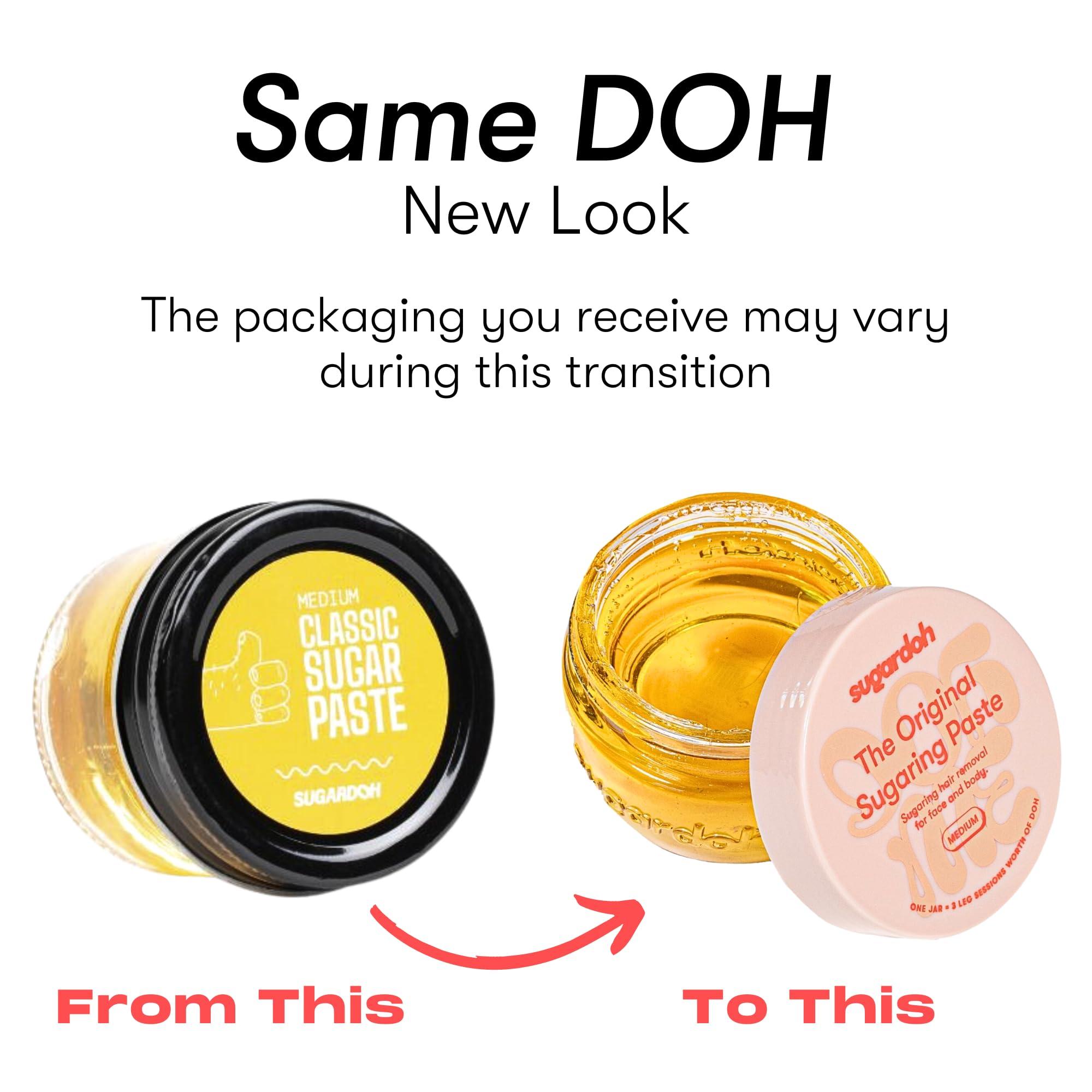 SUGARDOH Sugardoh Sugar Waxing Kit for Women As Seen On Shark Tank (Mini Kit Medium) Face, Arms, & Legs, Sugar Wax Hair Removal- Sugaring Tiktok Viral Products- Bikini Wax Kit for Women - Sugaring Kit